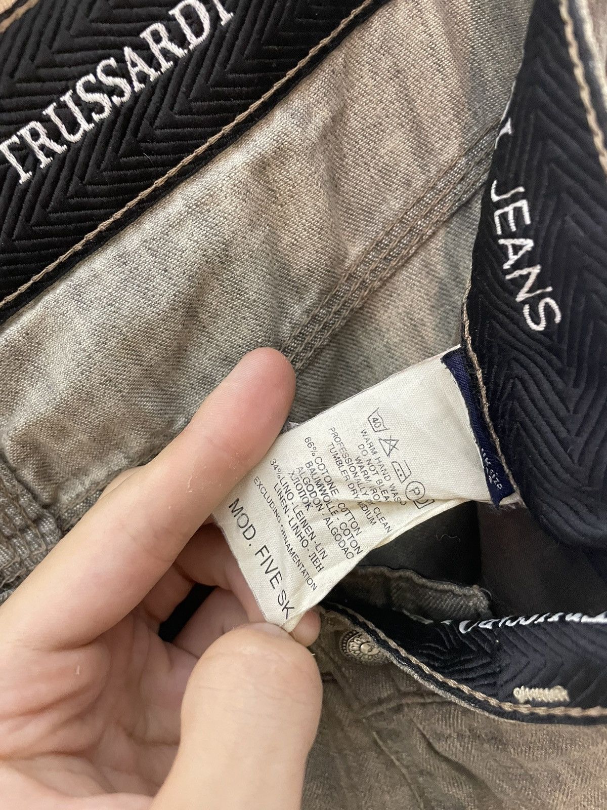 Japanese Brand × Trussardi Trussardi avant garde vintage pants Size US 32 / EU 48 - 12 Thumbnail