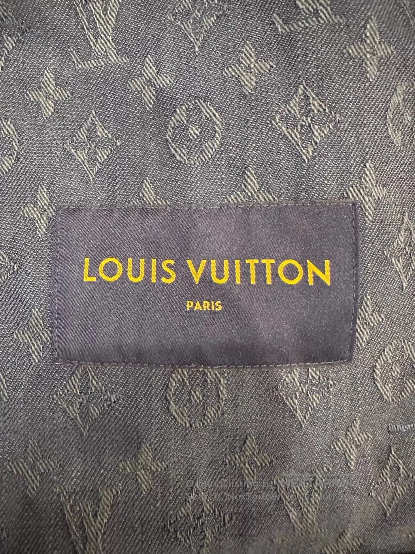 Louis Vuitton Blue Patterned Denim Jacket Size L. Size US L / EU 52-54 / 3 - 6 Thumbnail