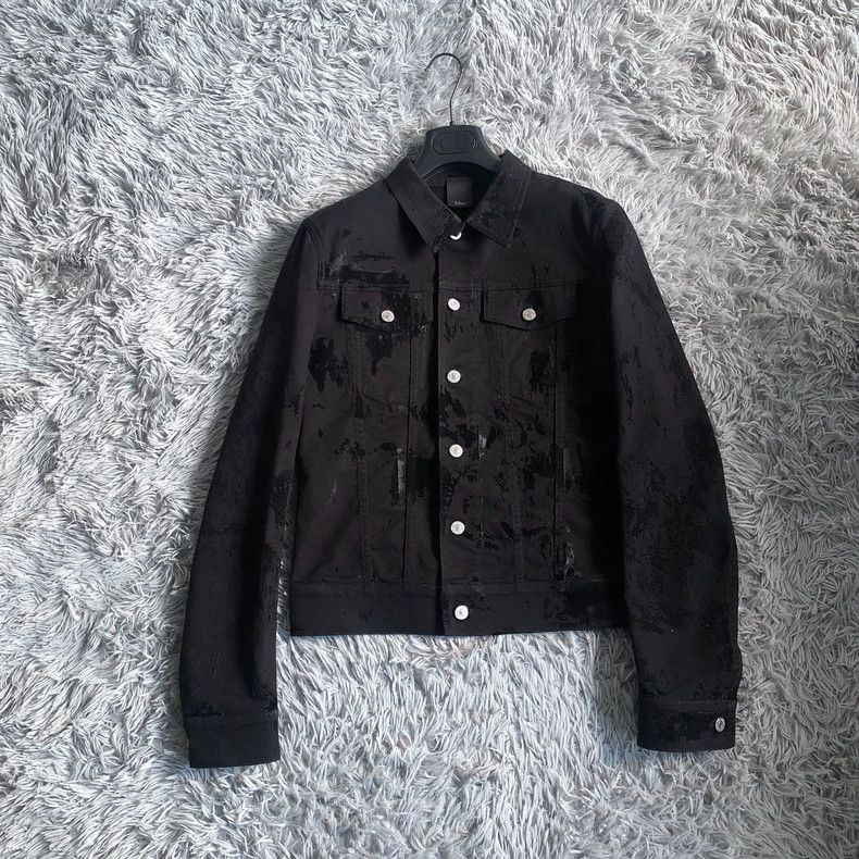 Dior Dior Paint Splatter Distressed Denim Jacket - dmc Size US M / EU 48-50 / 2 - 1 Thumbnail