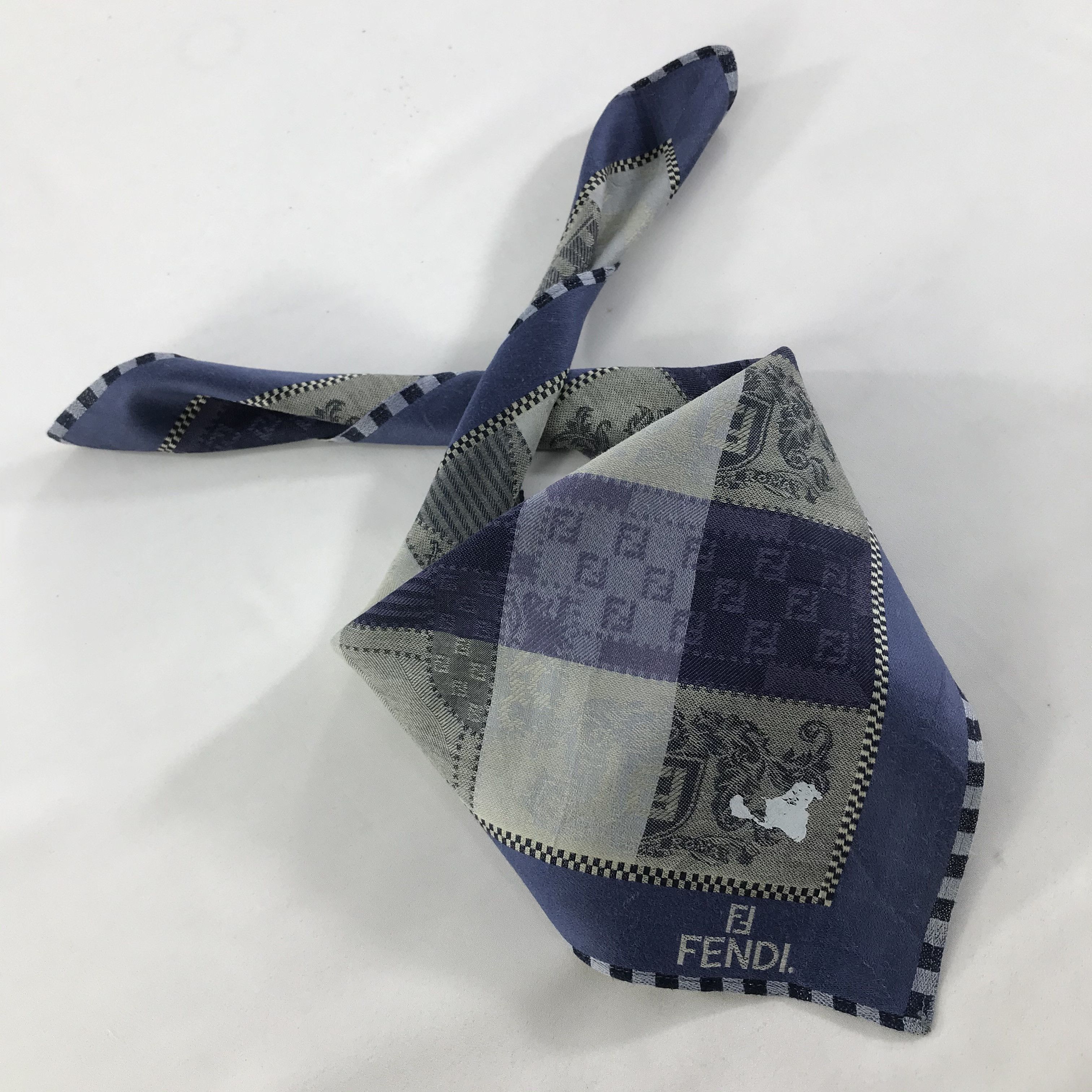 Vintage Vintage Fendi Bandana / Handkerchief / Neckerchief - S1501 Size ONE SIZE - 4 Thumbnail