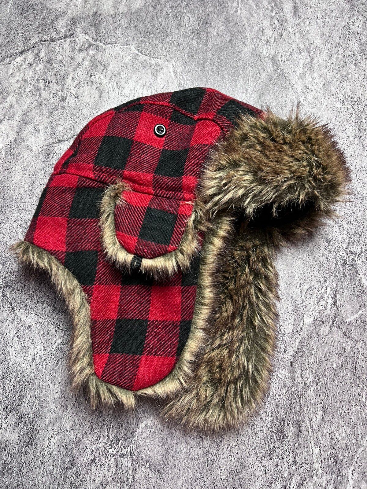 Pre-owned Vintage Y2k Faux Fuzzy Mohair Leopard Japan Avant Garde Style Hat