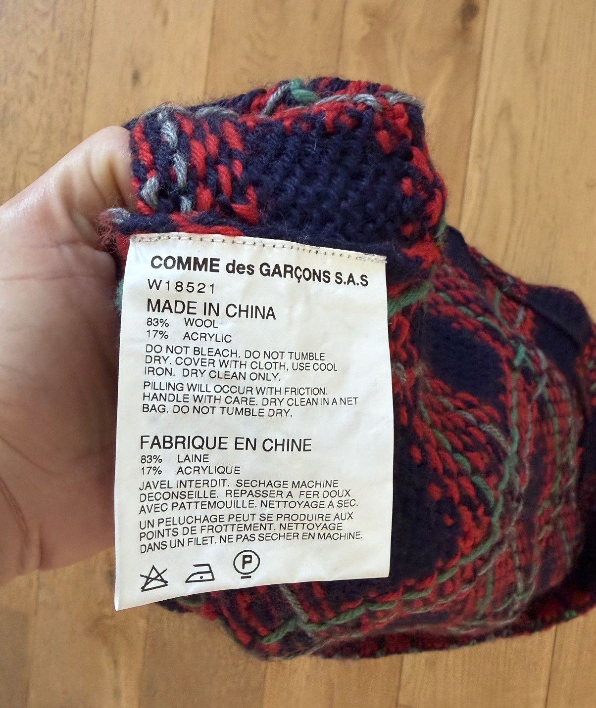 Comme des Garcons SHIRT Comme des Garcons Shirt Wool Knit Size US L / EU 52-54 / 3 - 10 Thumbnail