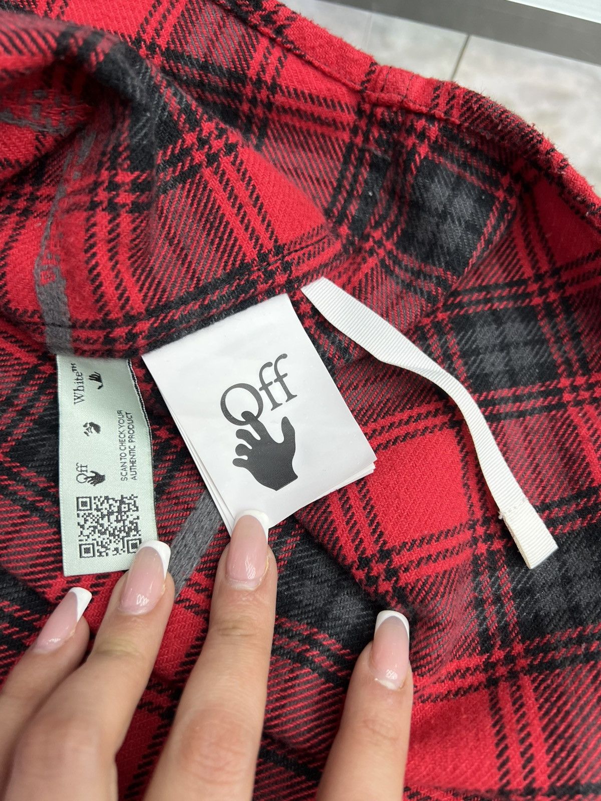 Off-White Offwhite Red Flannel Button Up Size US M / EU 48-50 / 2 - 11 Thumbnail