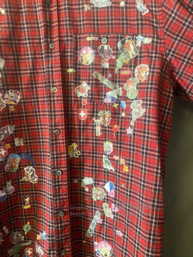 Other Vetements Zoo Sticker Red Plaid Shirt Size US S / EU 44-46 / 1 - 2 Thumbnail
