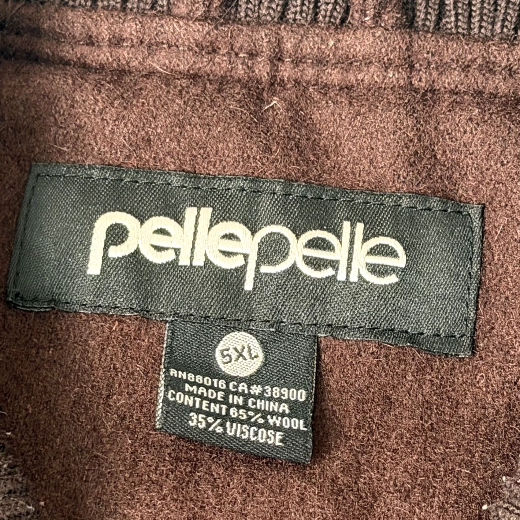 Pelle Pelle VINTAGE Pelle Pelle Wool Blend Jacket Bomber 5XL BIG & TALL Brown Mens Size US XXL / EU 58 / 5 - 3 Thumbnail