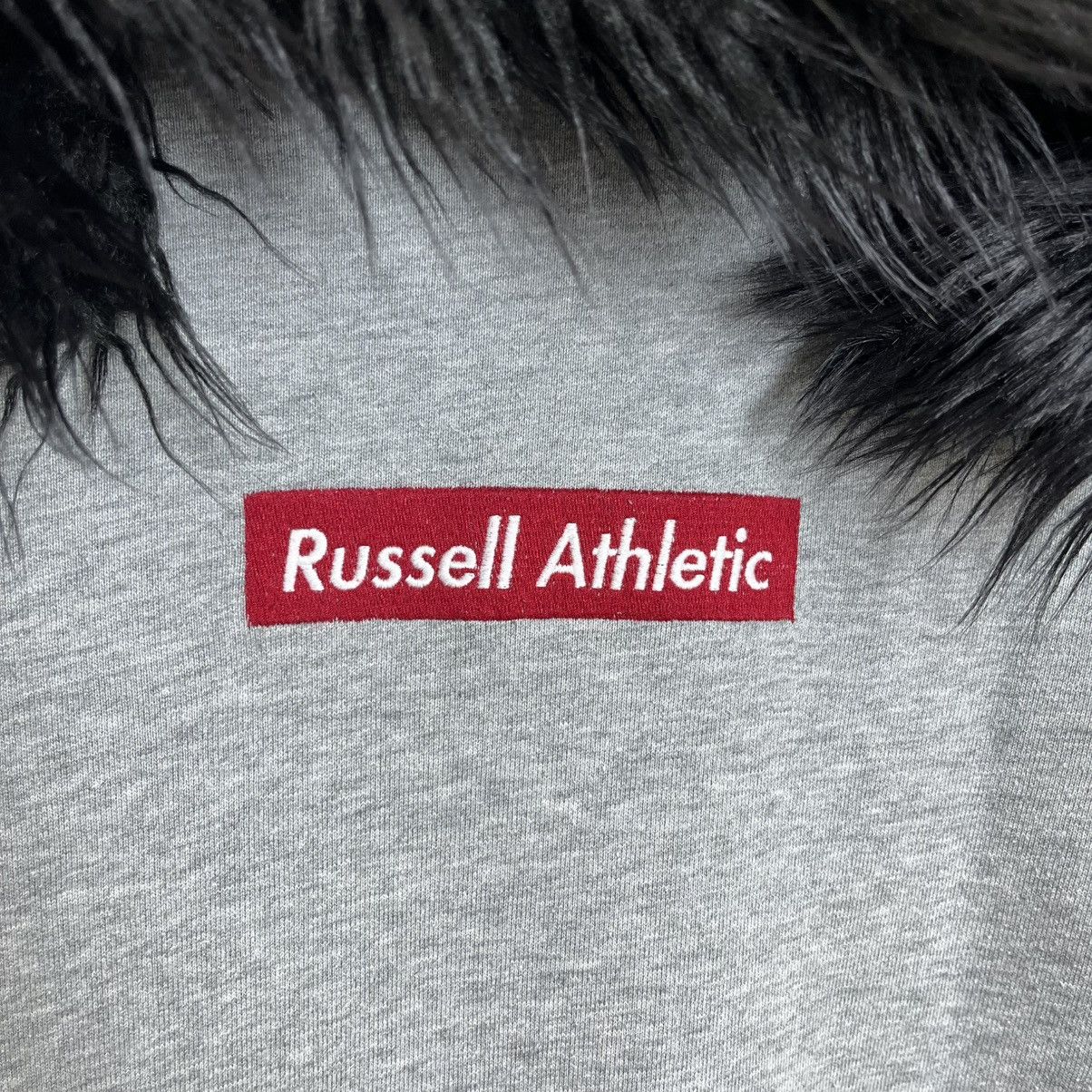 Russell Athletic Y2K Russel Athletic Faux Fur Hoodie Made In USA Size US M / EU 48-50 / 2 - 3 Thumbnail