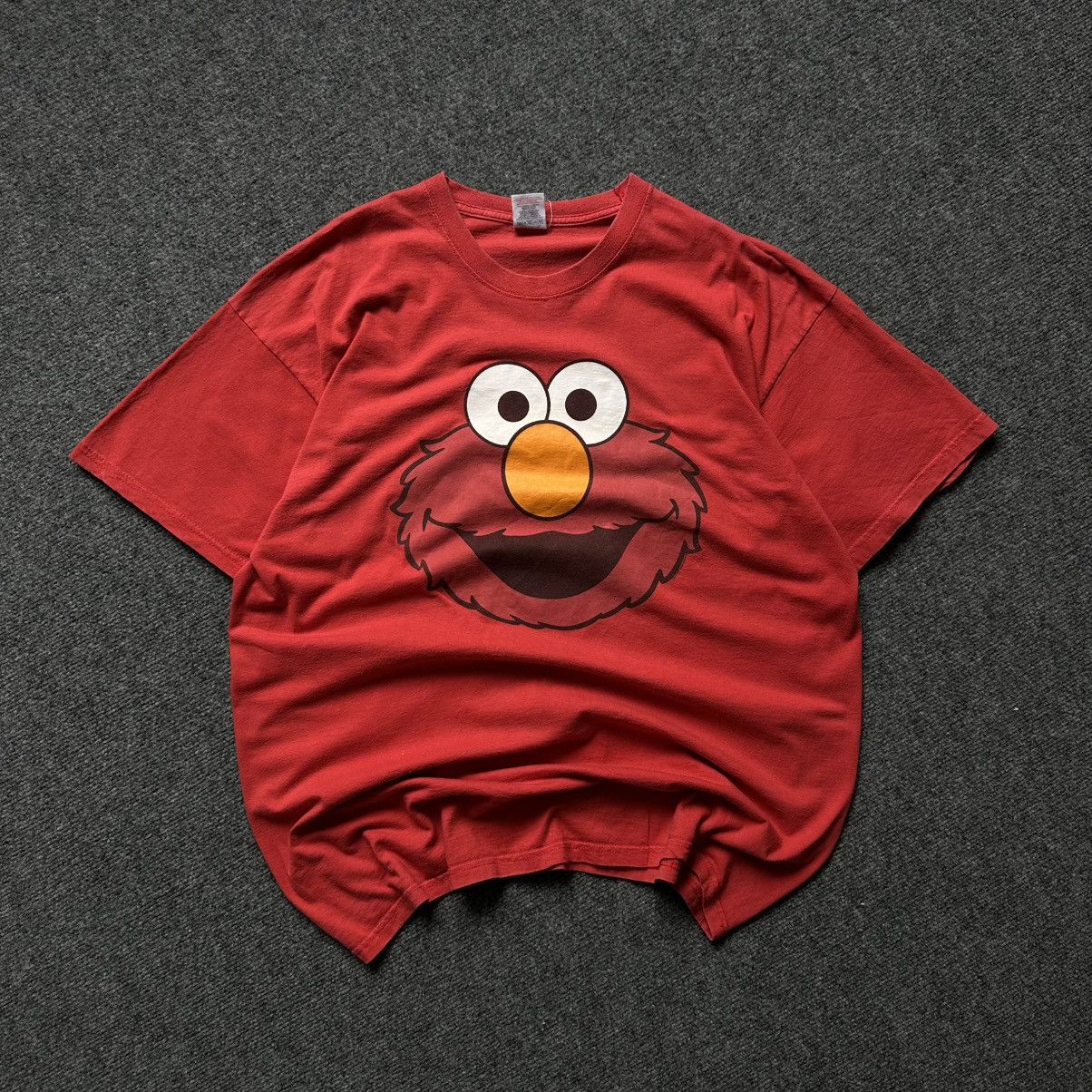 S/STERE VTG Japanese Style Elmo Man T-shirts Big Logo Sesame Street Size US XL / EU 56 / 4 - 2 Thumbnail