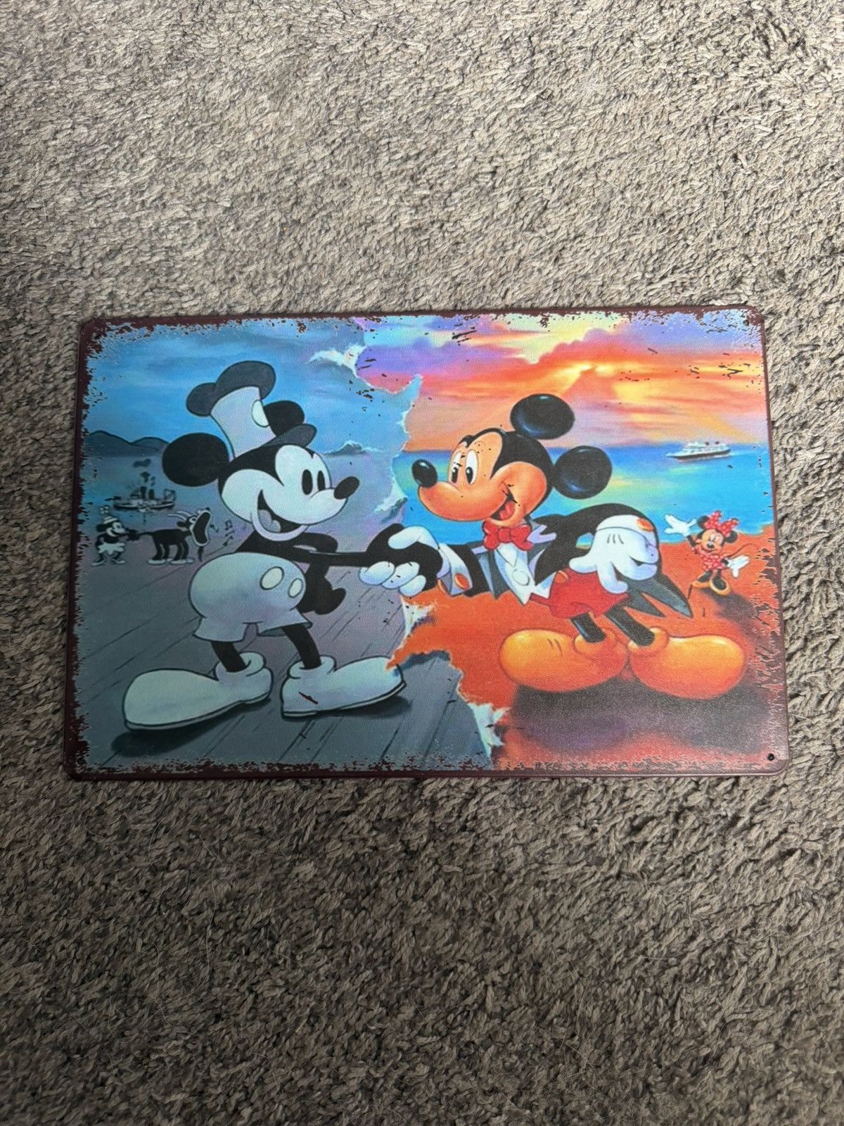 Mickey Mouse Disney Mickey Mouse Seaside Metal Sign Size ONE SIZE - 1 Thumbnail