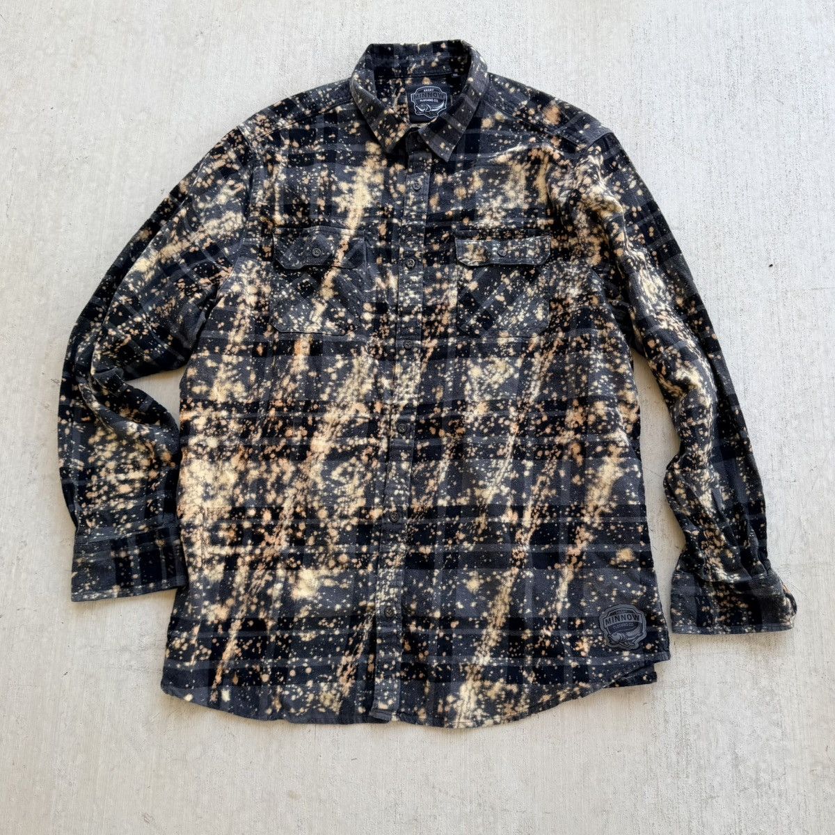 Other Angry Minnow Flannel Shirt Men Size 2XL Bleach Splatter Size US XXL / EU 58 / 5 - 2 Thumbnail