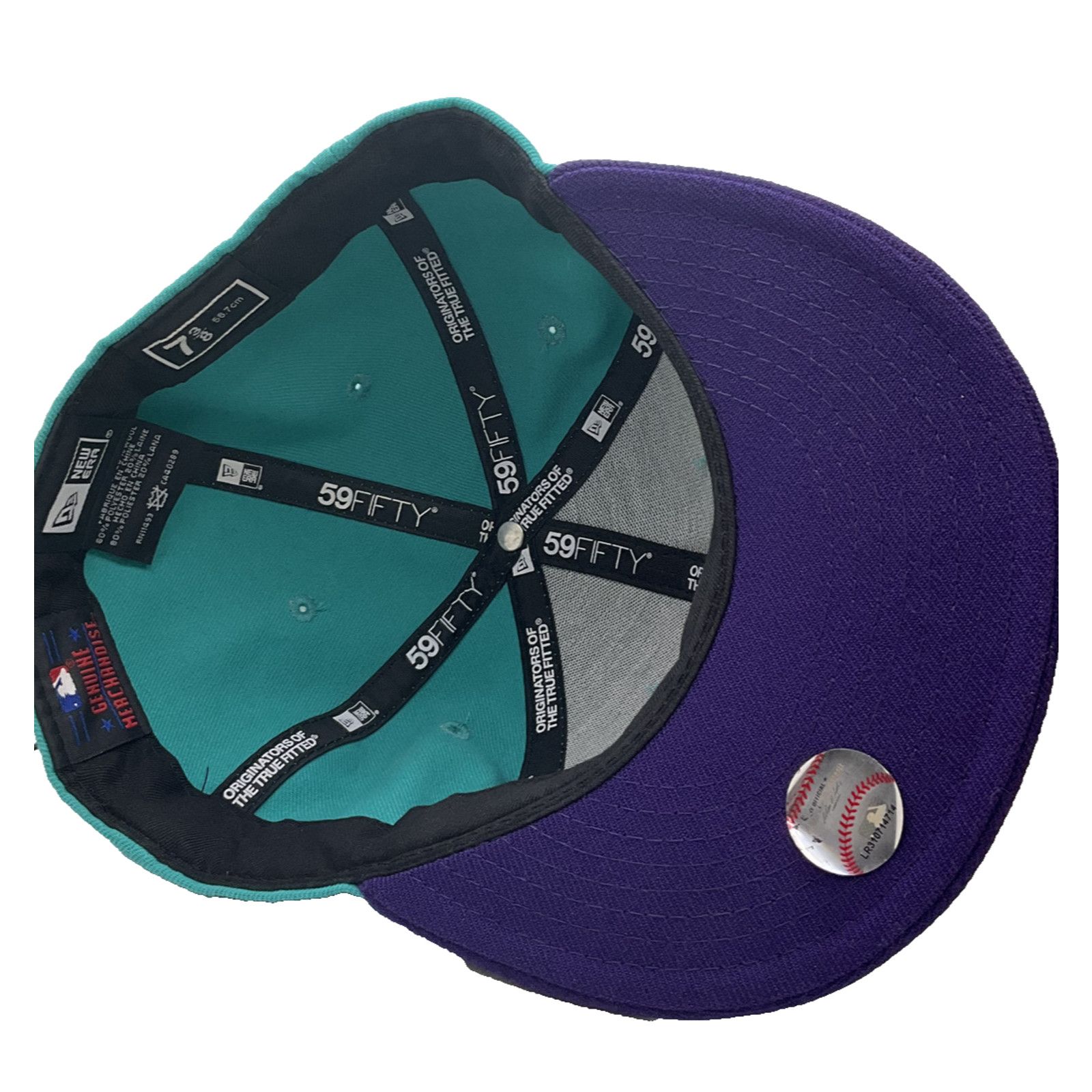 New Era Arizona Diamondbacks New Era 59FIFTY Fitted Hat Retro 7 3/8 Size ONE SIZE - 6 Thumbnail