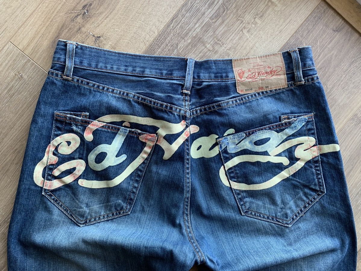 Christian Audigier Vintage Ed Hardy Death Before Dishonor jeans pans Size US 36 / EU 52 - 8 Thumbnail