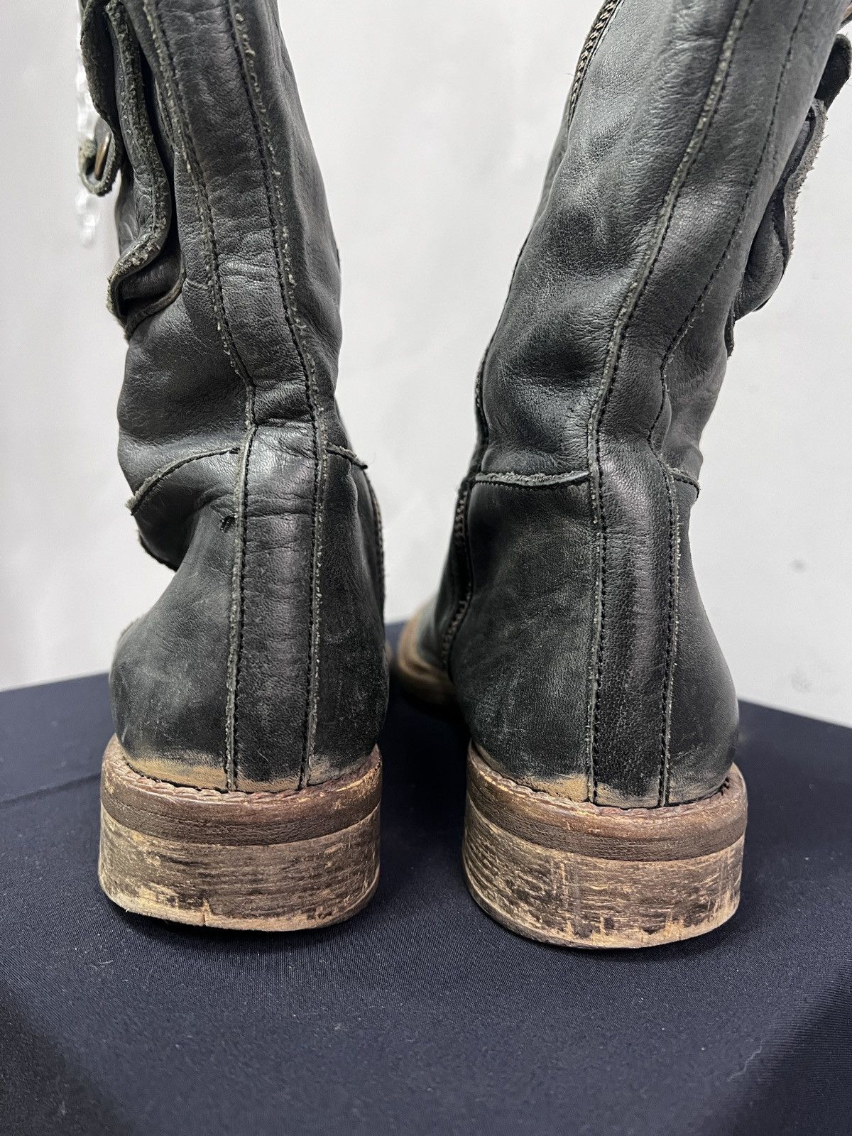 Undercover Moto platform boots 90s Leather Undercover style japanese Size US 7.5 / EU 40-41 - 5 Thumbnail