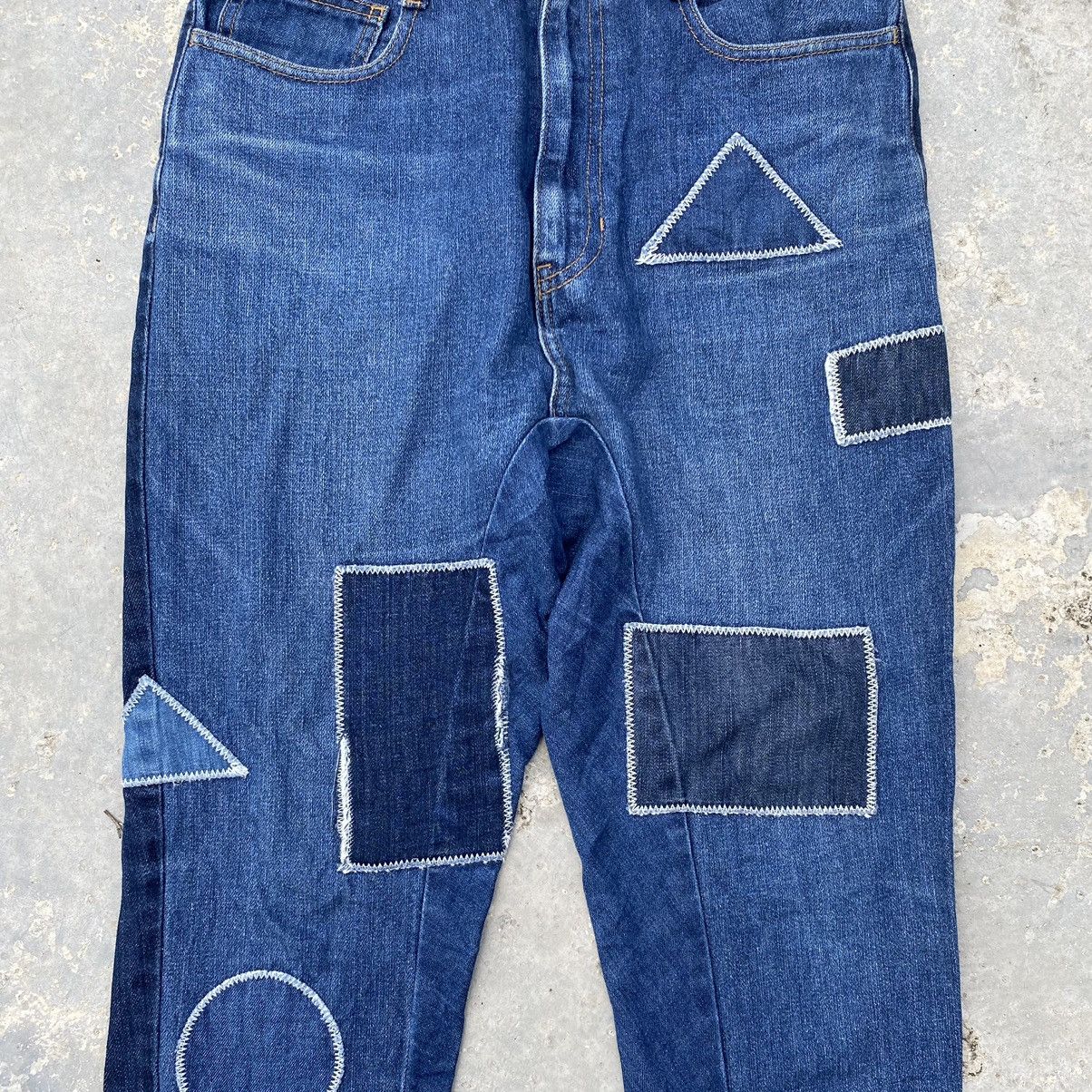 Issey Miyake × Japanese Brand × Ne-Net vintage ne-net patchwork jeans Size US 31 - 3 Thumbnail
