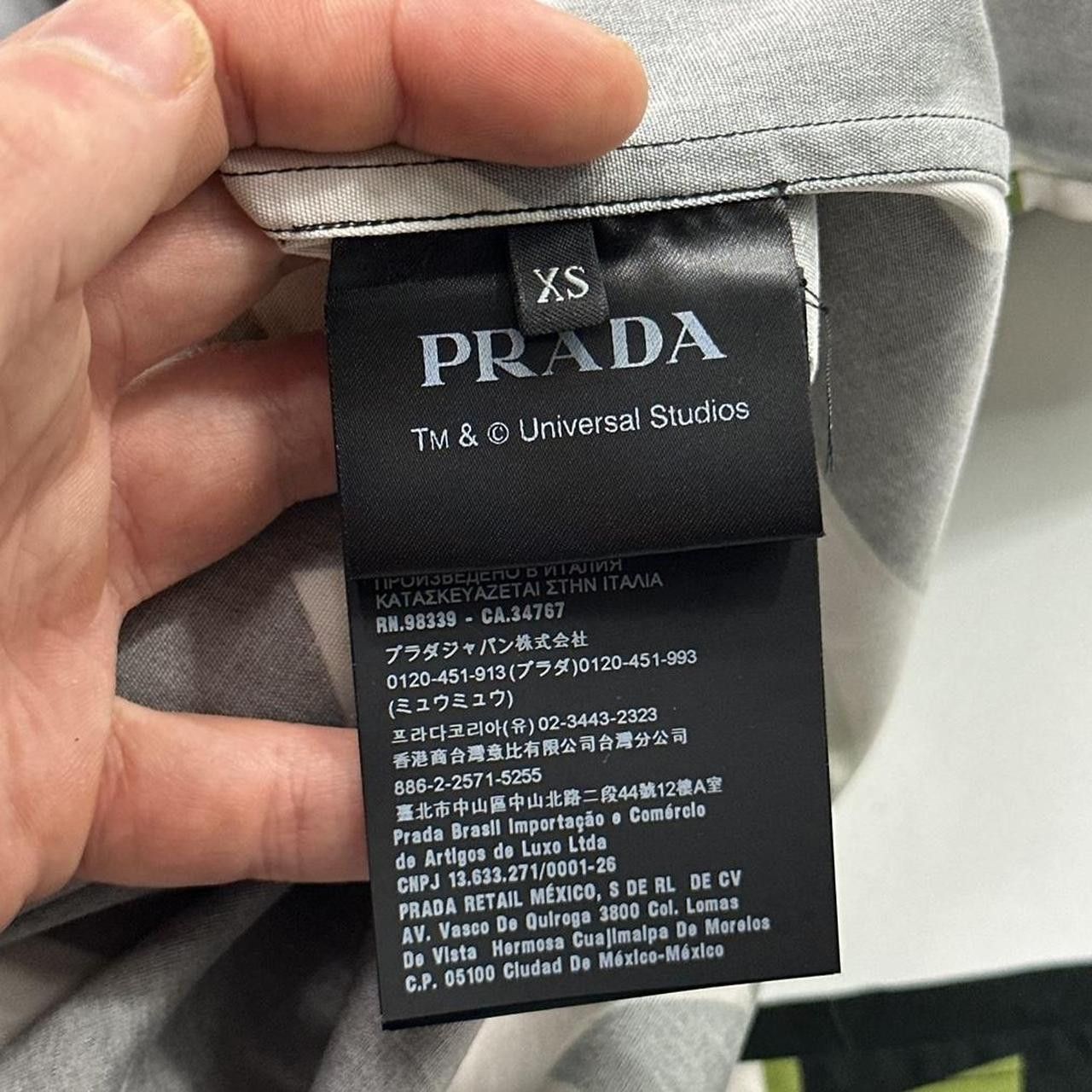 Prada Prada x Frankenstein FW19 Boxy Lightning Shirt - XS (S/M) Size US S / EU 44-46 / 1 - 6 Thumbnail
