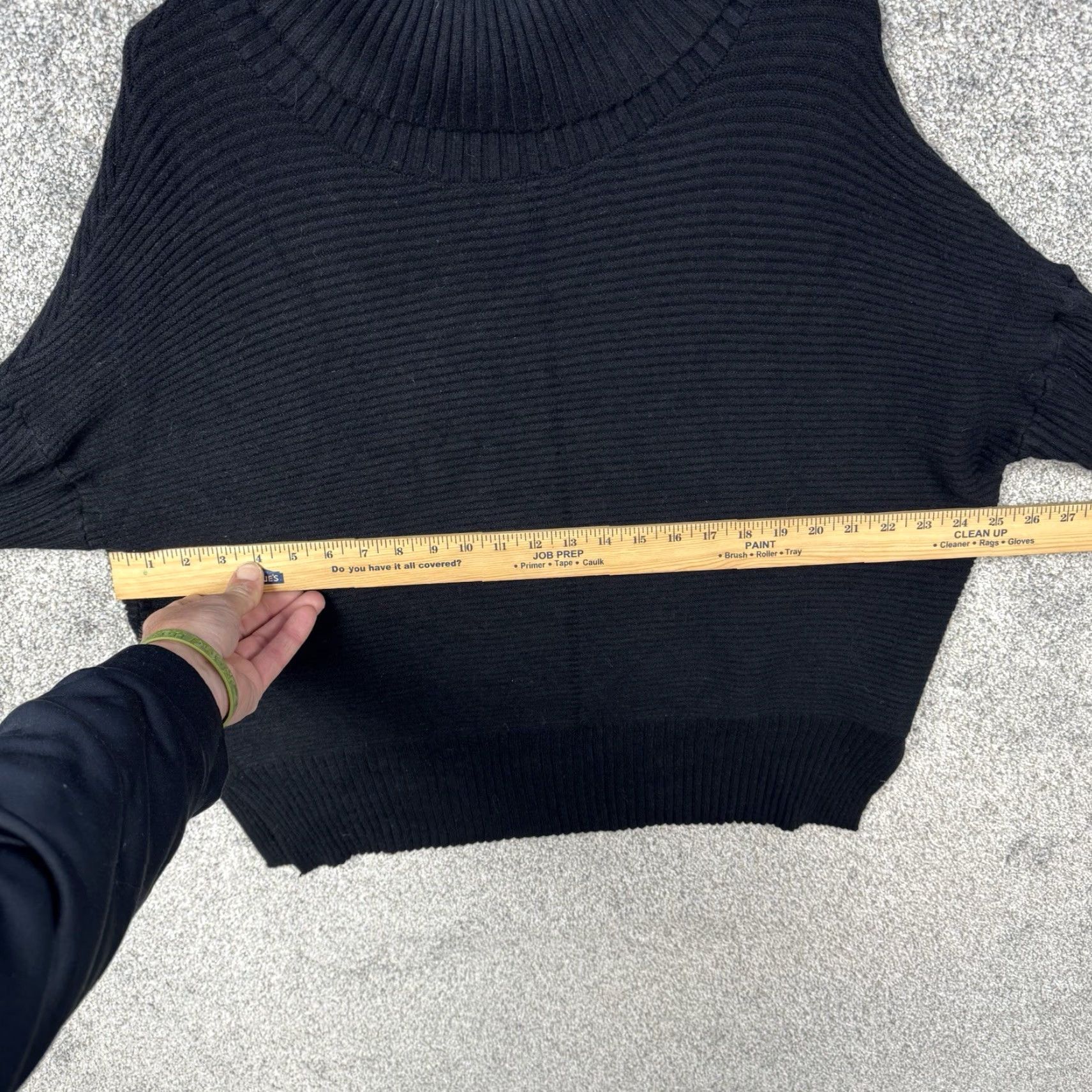Vintage Lillusory Oversized Sweater XL Ribbed Knit Black Womens Pullover Casual Winter Fall Size XL / US 12-14 / IT 48-50 - 4 Thumbnail
