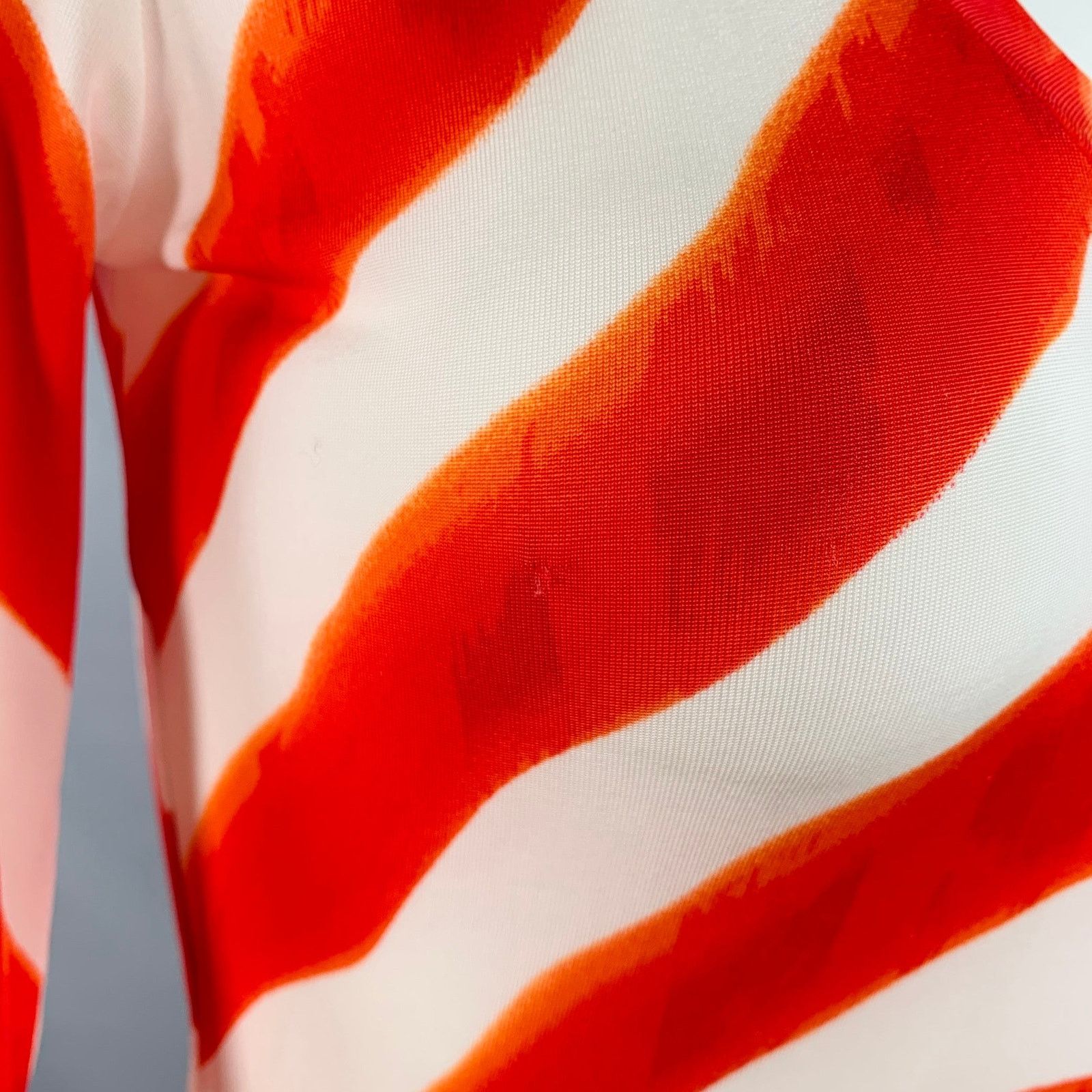 Just Cavalli Red White Viscose Blend Jersey Zig Zag 3/4 Sleeves V-Neck Size XS / US 0-2 / IT 36-38 - 6 Thumbnail