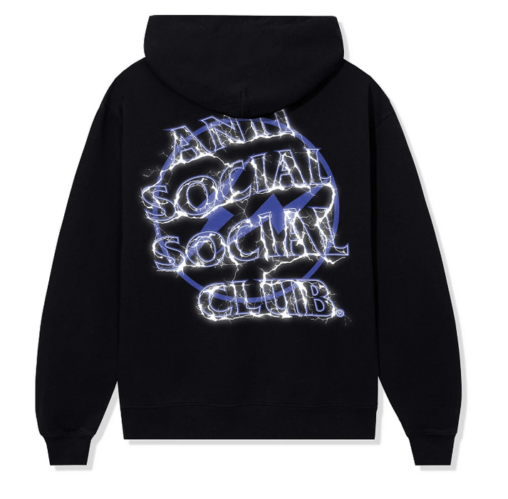 Fragment Design ASSC X Fragment Bolt 2023 Hoodie Black Blue Brand