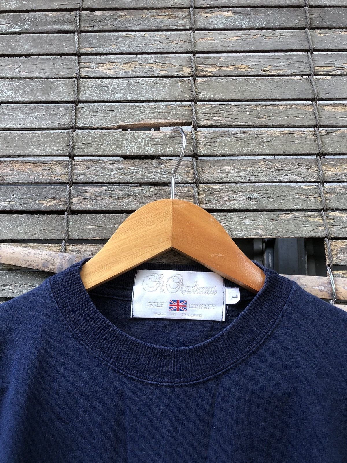 Burberry × Japanese Brand × Vintage Vintage 90s St.Andrews Golf Co Embroidered Centre Logo Tee Size US L / EU 52-54 / 3 - 4 Thumbnail