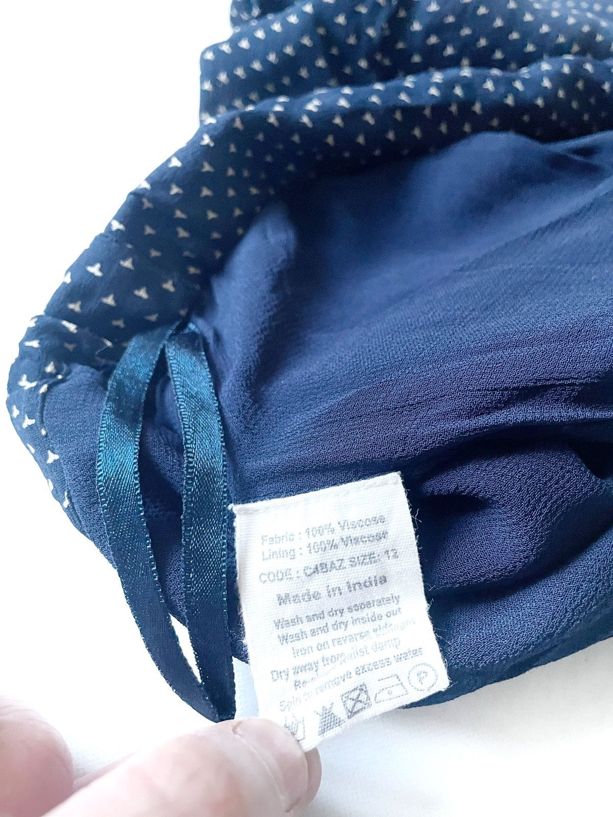 Other Toast Women’s Viscose Blue Pants Size 12/L-XL Straight Fit Size 34" / US 12 / IT 48 - 7 Thumbnail