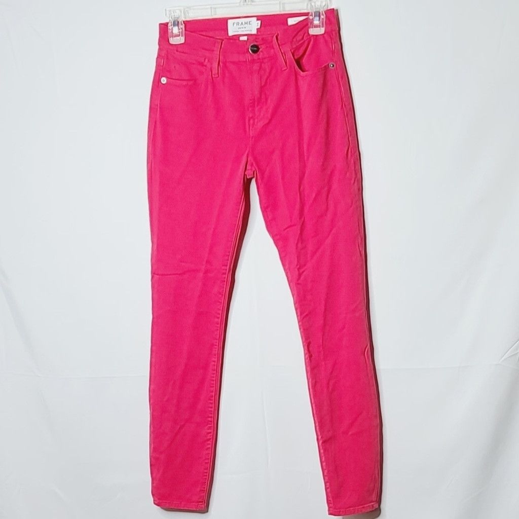 Frame Frame Le High Skinny vintage red 5 pocket jeans pants sz 25 Size 25" / US 0 / IT 36 - 3 Thumbnail