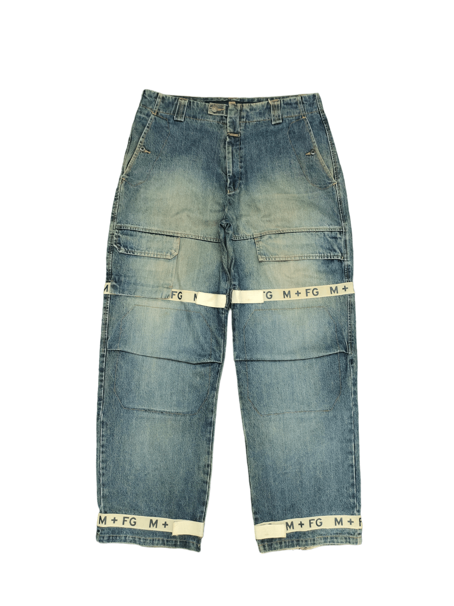image of Baggy Jeans Mfg Denim Wide Loose Y2K Streetwear Jnco, Men's (Size 38)