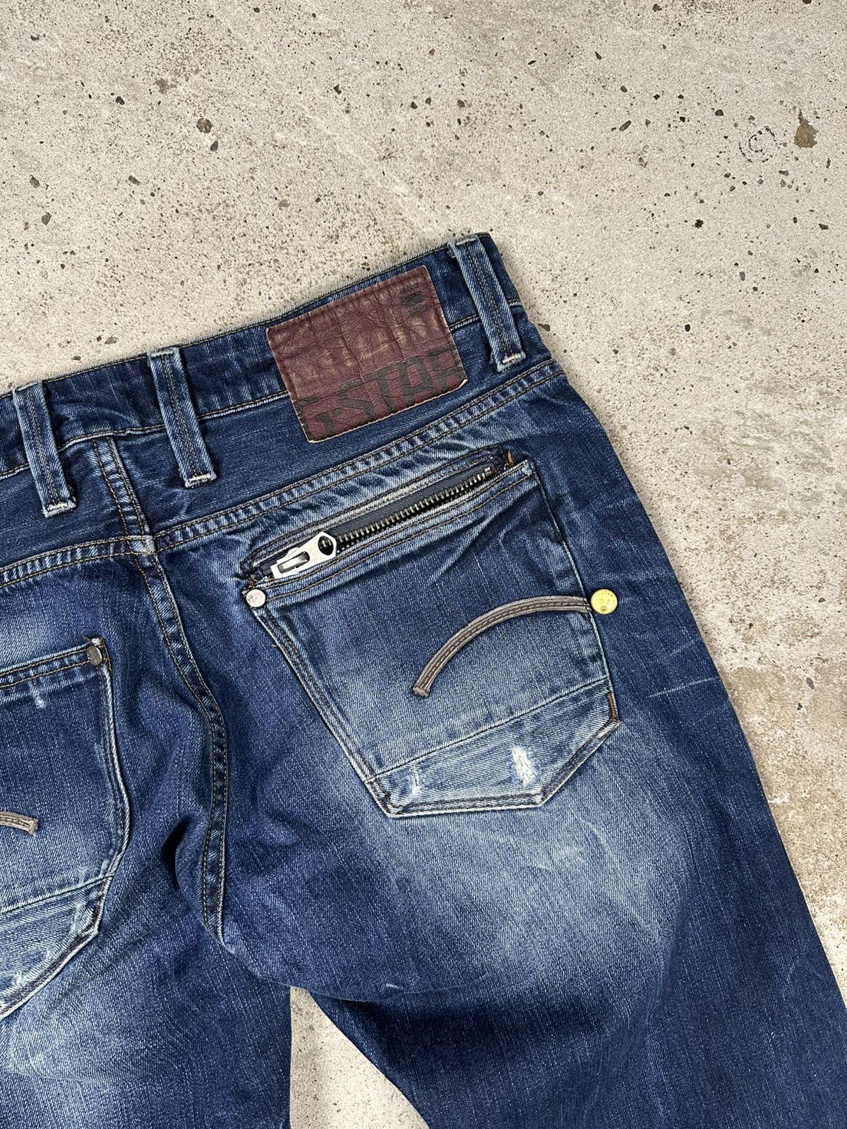 G-Star Vintage Y2K G Star Raw Attacc Low Straight Denim Jeans Size US 33 - 15 Thumbnail
