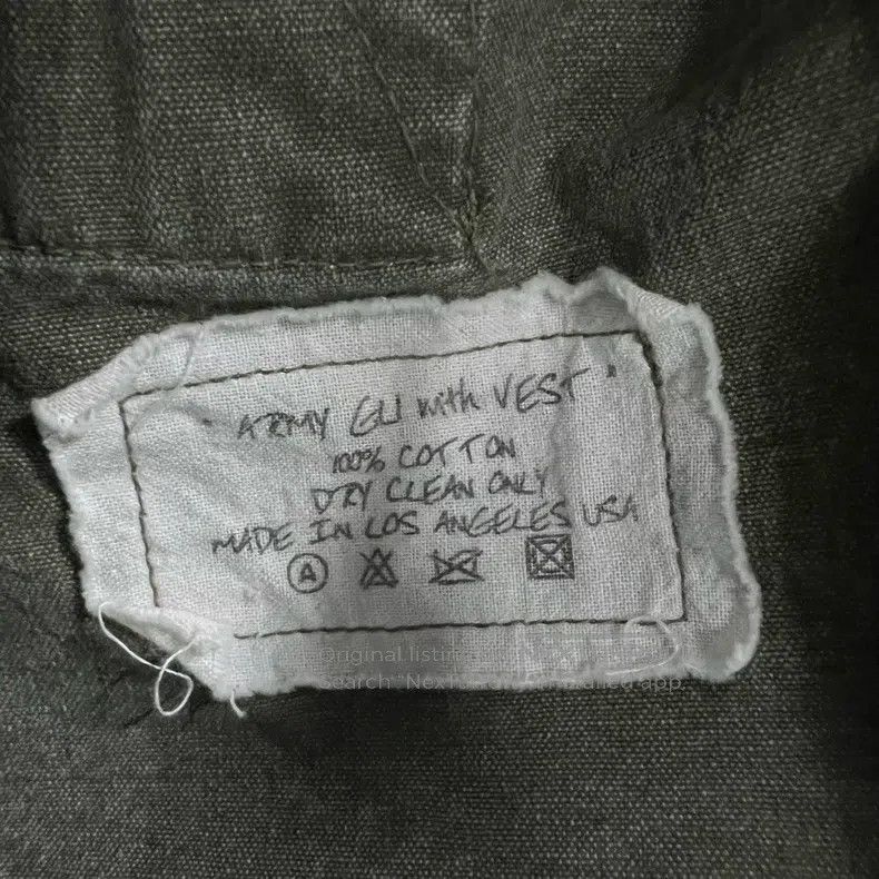 Greg Lauren Greg Lauren Military Green Faux Two-Piece Jacket Size US M / EU 48-50 / 2 - 6 Thumbnail