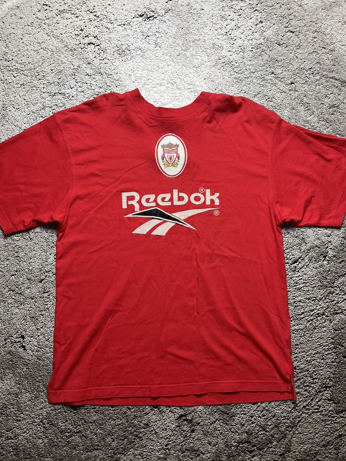 Reebok 1996-1997 FC Liverpool Reebok vintage T shirt Size US XL / EU 56 / 4 - 1 Thumbnail