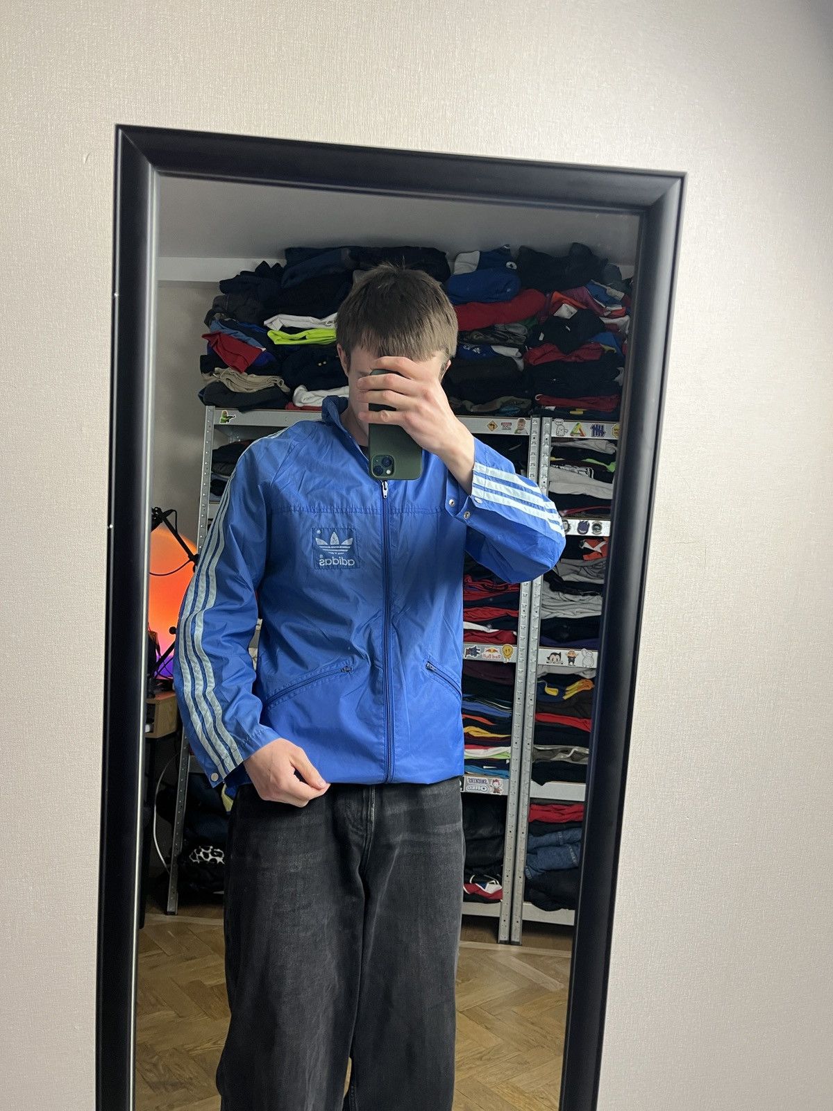 Adidas × Vintage Vintage Adidas 90’s Windbreaker Nylon Track Jacket Rare Y2k Size US S / EU 44-46 / 1 - 2 Thumbnail