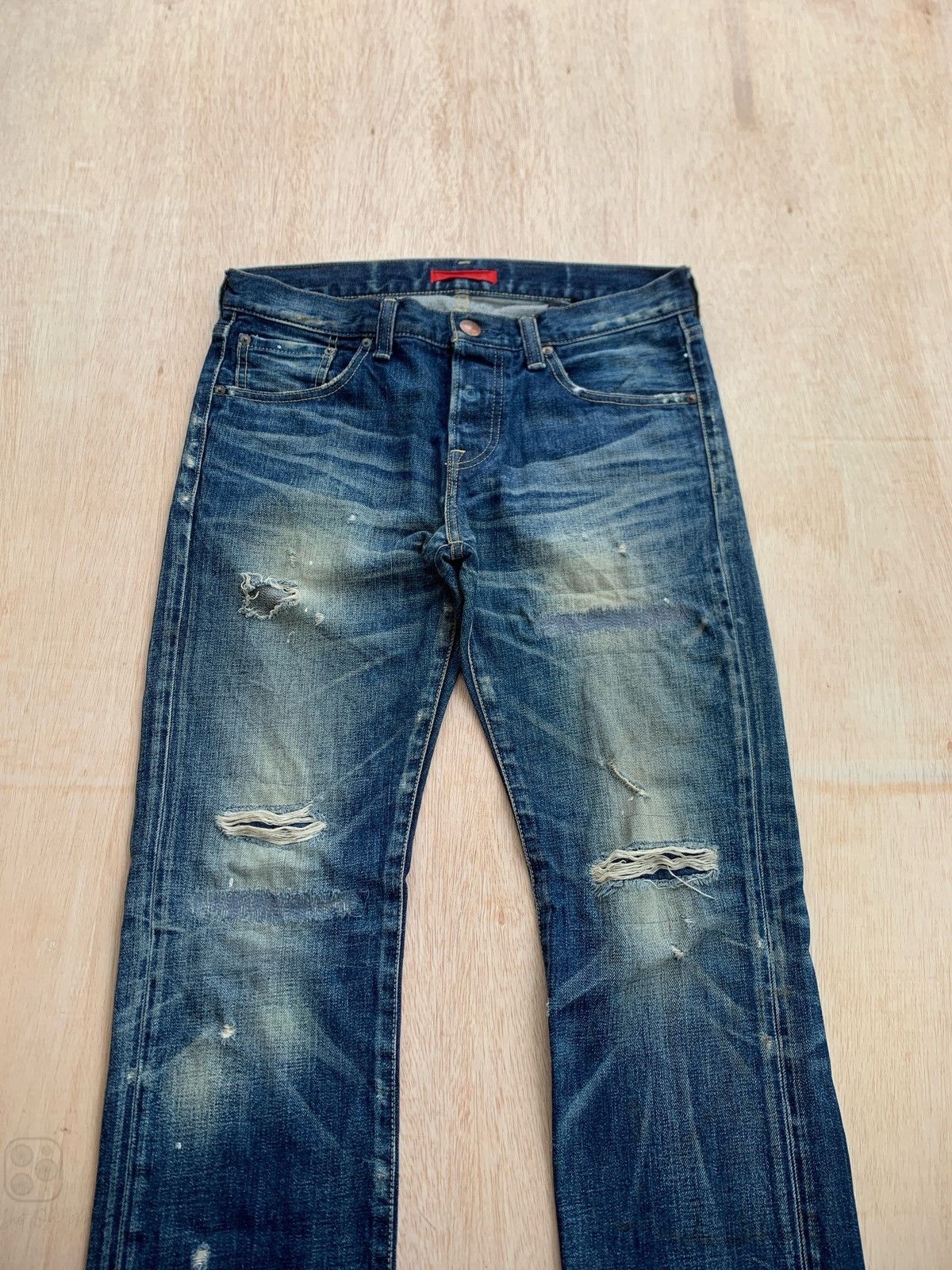 Hysteric Glamour × If Six Was Nine × Japanese Brand Distressed Denim Red Card Ifsixwasnine Style Denim Jeans Size US 30 / EU 46 - 2 Thumbnail
