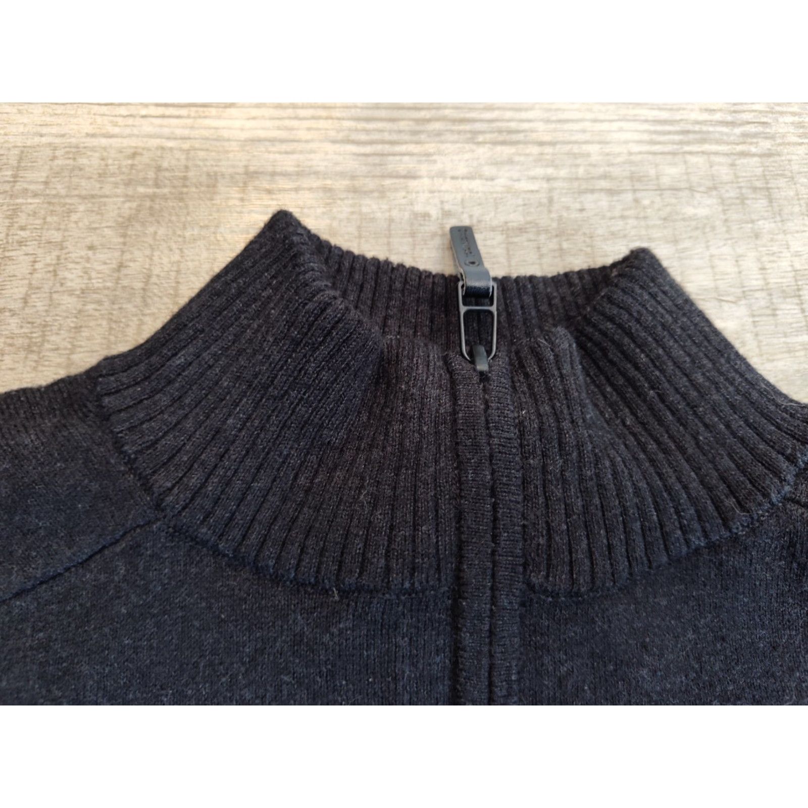 Smartwool SmartWool Sweater Mens L Black 1/4 Zip Mock Neck Pullover Size US L / EU 52-54 / 3 - 7 Thumbnail