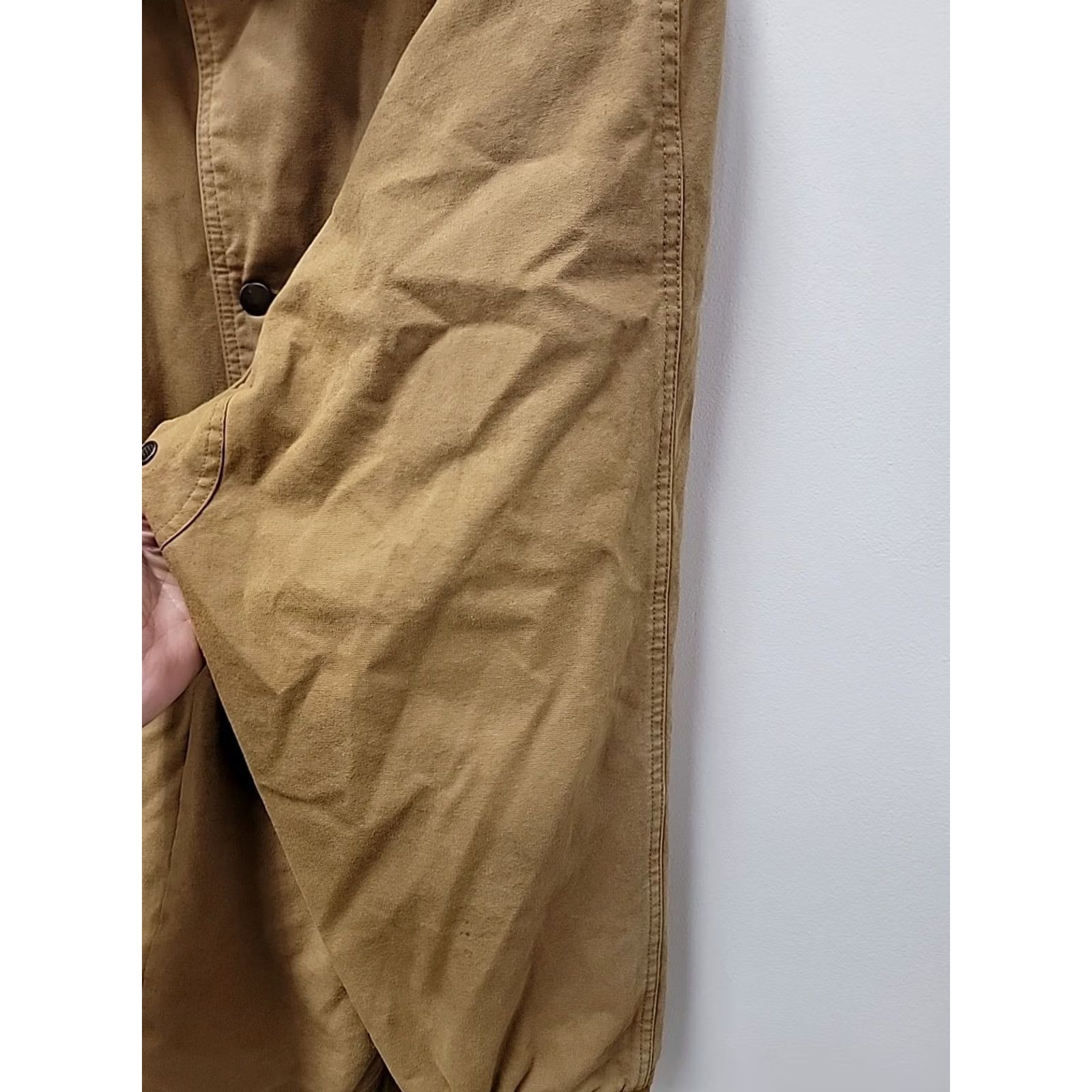 Roper VINTAGE Roper Jacket Mens XL Canvas Leather Collar Plaid Lined Overcoat Brown Size US XL / EU 56 / 4 - 6 Thumbnail