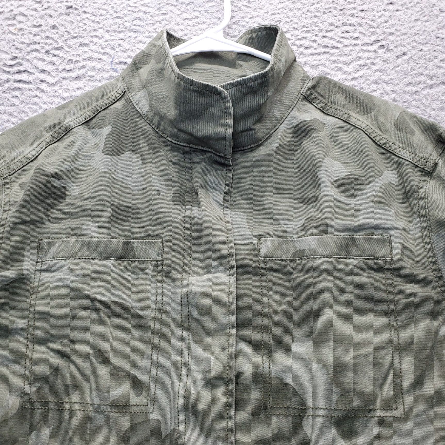 Old Navy Old Navy Utility Jacket Womens Size S Multicam Cinch Waist Snap Inside Zip Short Jacket Size S / US 4 / IT 40 - 7 Thumbnail