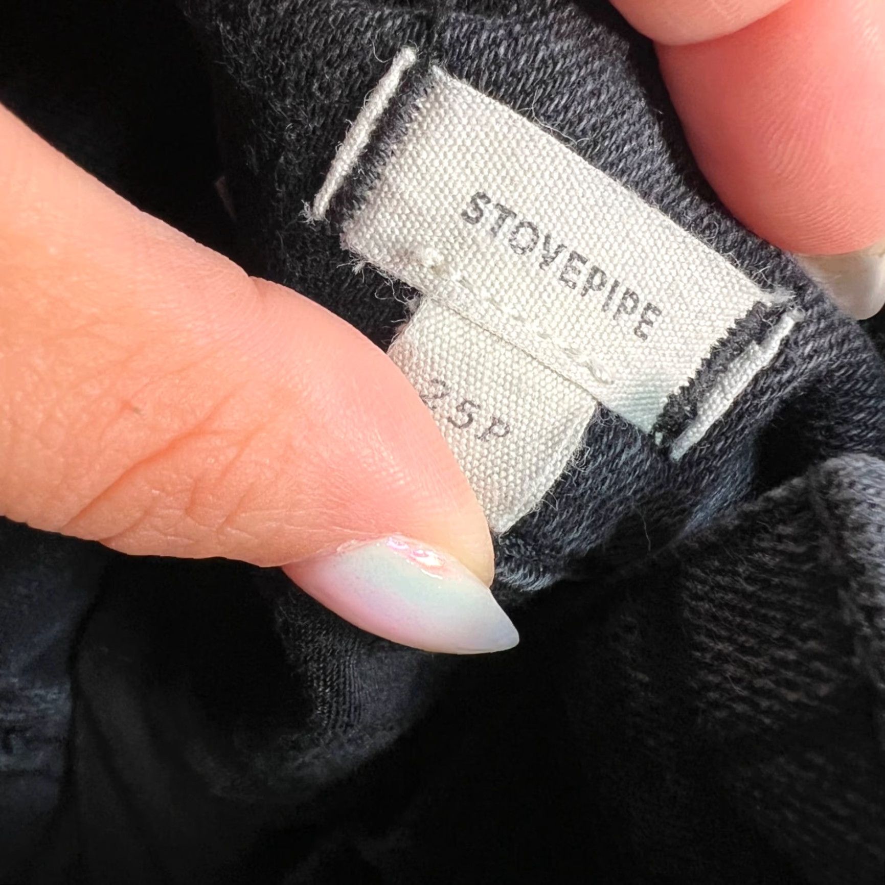 Madewell Madewell Womens Stovepipe Jeans Size 25 P Black Denim Cotton Blend Size 42" / US 20 - 4 Thumbnail