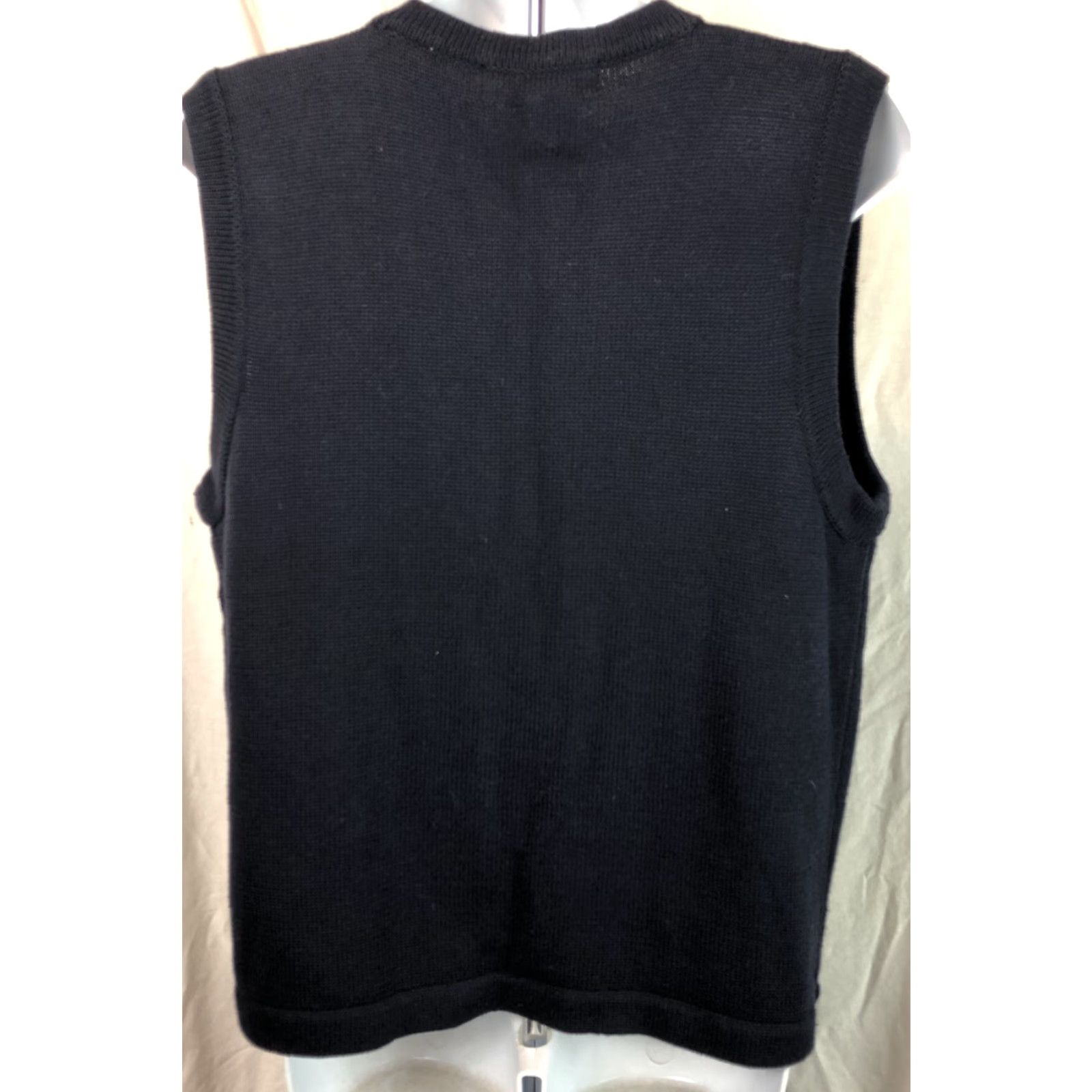Vintage VINTAGE Alfred Dunner Sweater Vest Women S Blue V-Neck Embroidered Button CottageCore 90s Retro Geometric Knit Cotton Blend Size S / US 4 / IT 40 - 4 Thumbnail