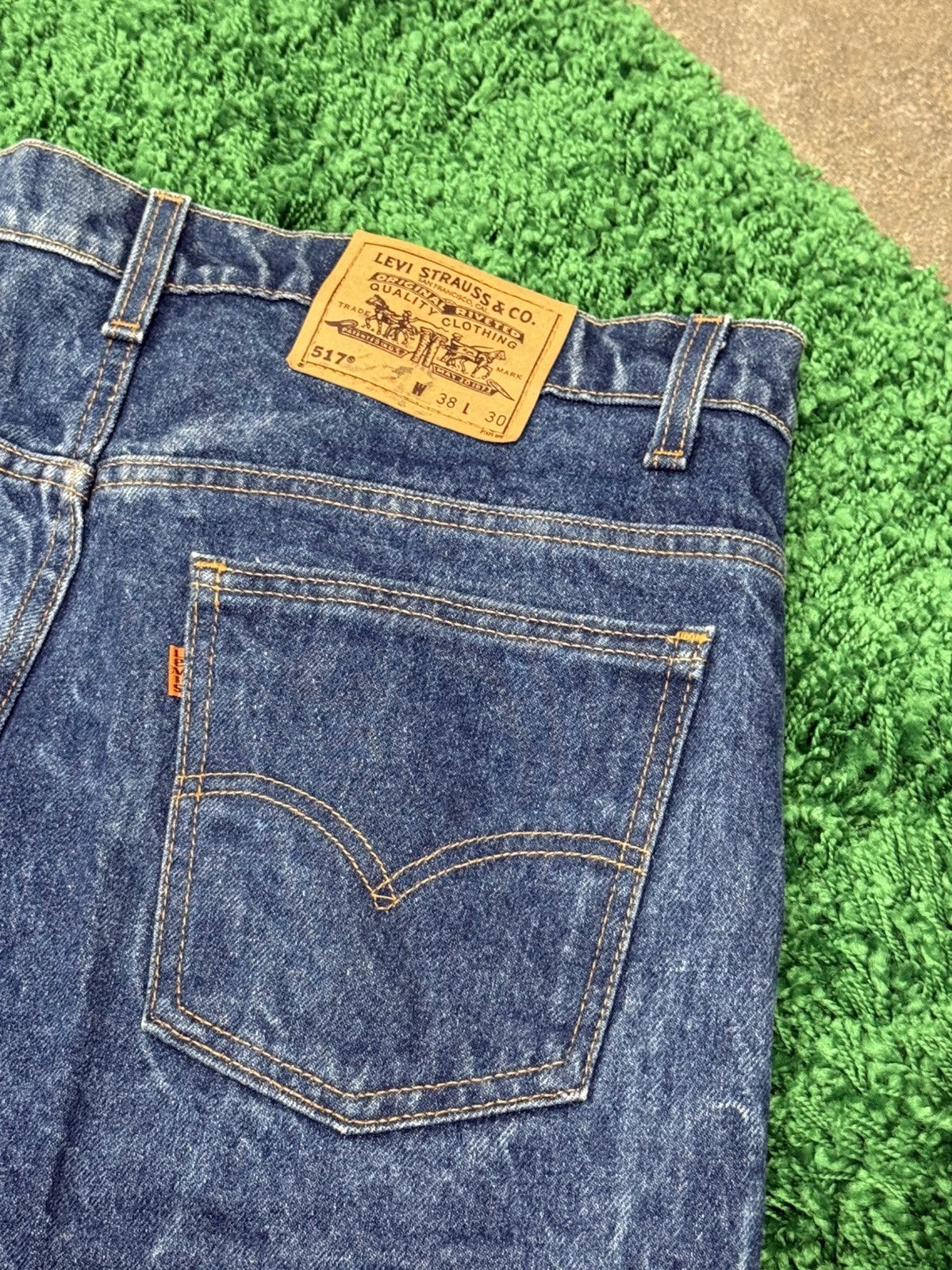 Levi's × Vintage Vintage Levi 517 Orange Tab Stone Wash Denim Jeans 38 Acid Size US 38 / EU 54 - 3 Thumbnail