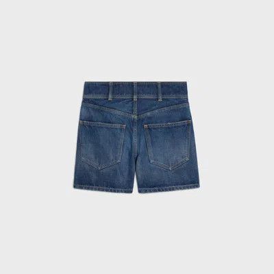 Celine os11x0526 Denim Short in Blue Size 28" / US 6 / IT 42 - 2 Thumbnail