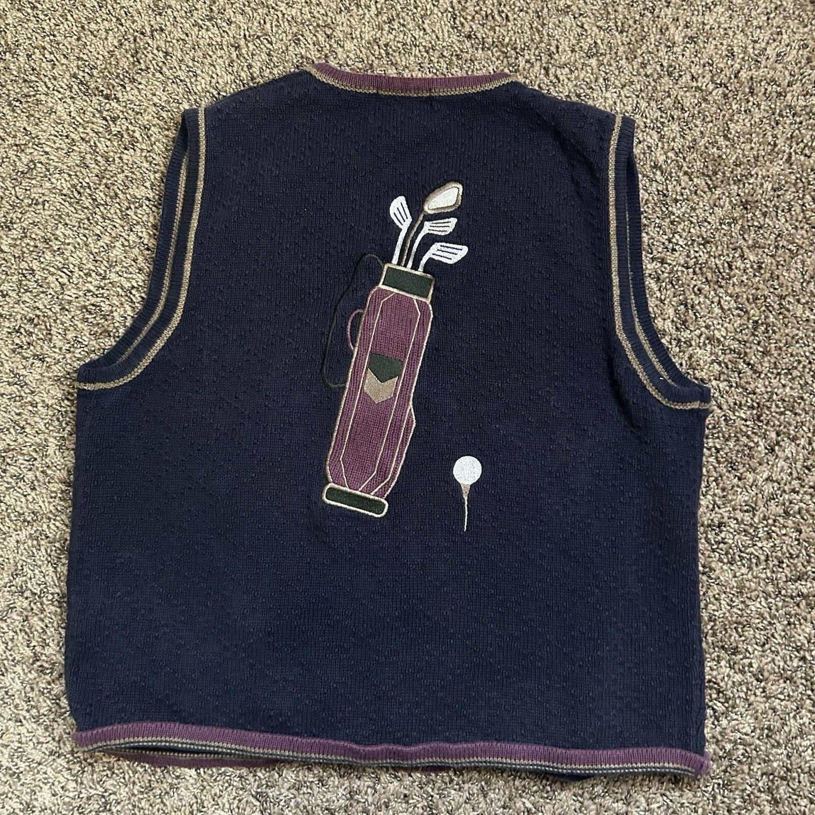 Other Vintage Christopher & Banks Embroidered Golf Vest Size XL Size XL / US 12-14 / IT 48-50 - 9 Thumbnail