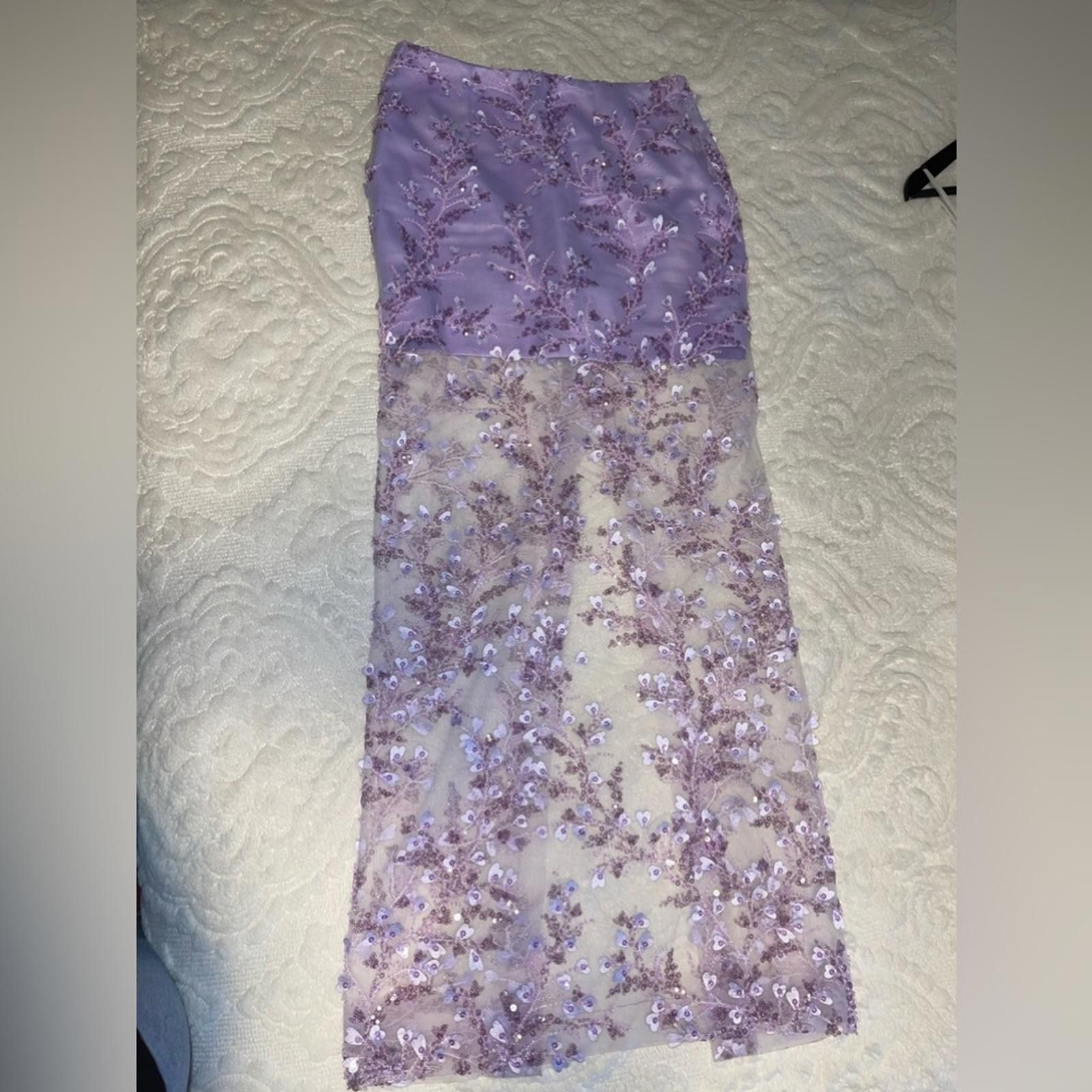 Other Custom made purple skirt and top Size 28" / US 6 / IT 42 - 3 Thumbnail