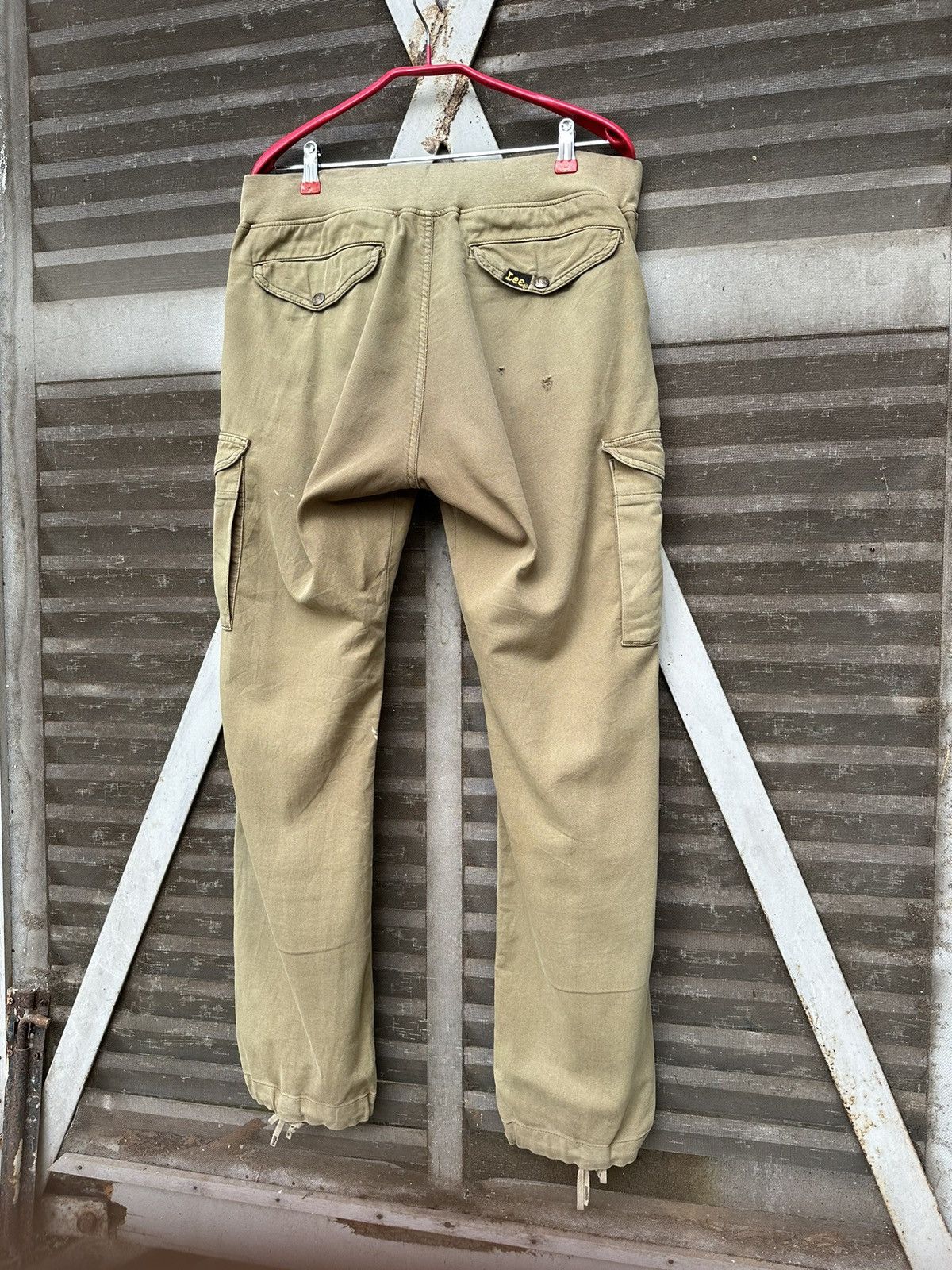 Vintage 👹Vintage THRASHED LEE Baggy Jogger Pants Size US 31 - 11 Thumbnail