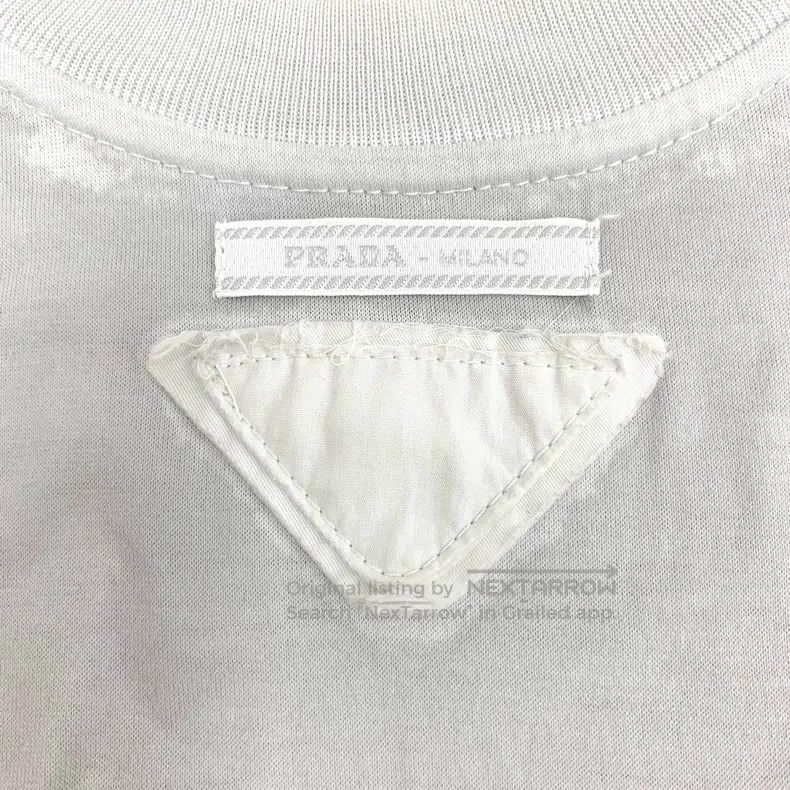 Prada Prada Gray Snow White Printed Cotton Round-neck Short-slee Size US M / EU 48-50 / 2 - 5 Thumbnail