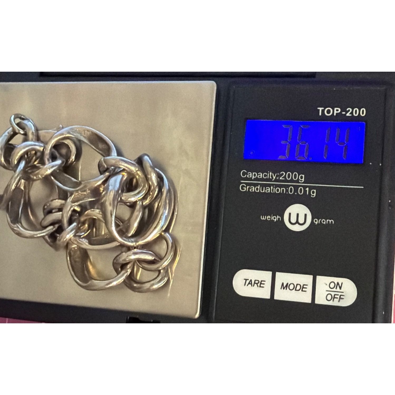 Other Silver Tone Chunky Chain Link Bracelet Lobster Clasp 8" Laye Size ONE SIZE - 5 Thumbnail