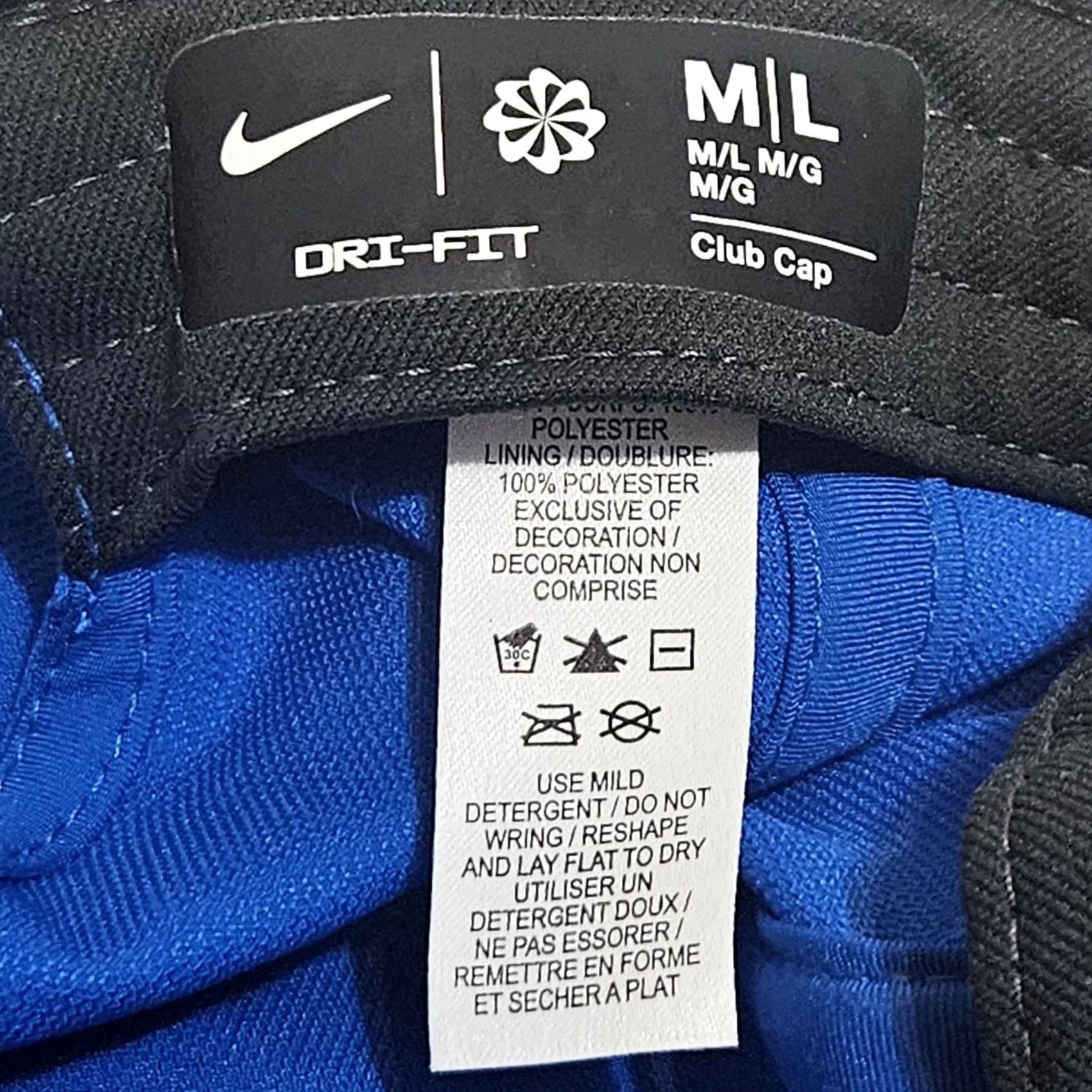 Nike Nike Golf Hat Blue Adult M/L Club Style FB6450 480 Dri Fit Snap Unisex Size ONE SIZE - 7 Thumbnail