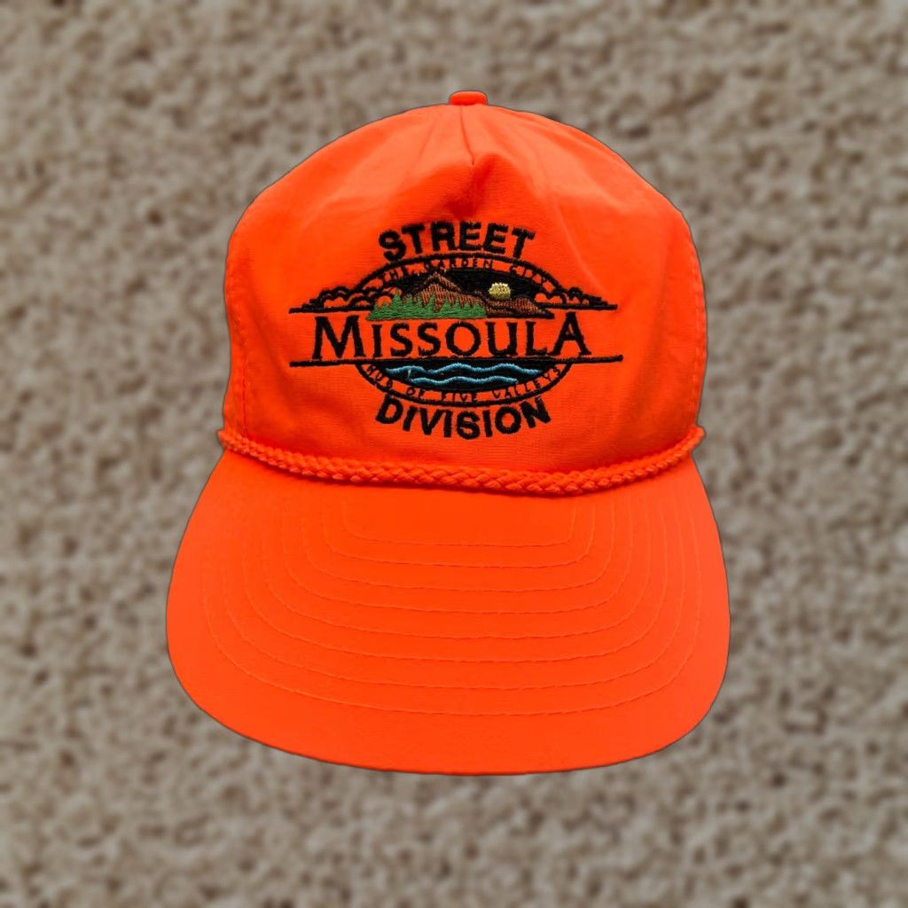 Vintage VINTAGE Nissin Hat Baseball Cap Strap Back Adult OS Orange 90s Beach Casual Adjustable 90s Mens Hats Size ONE SIZE - 1 Thumbnail