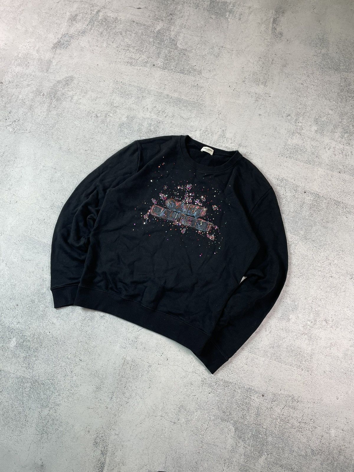 Saint Laurent Paris Shiny Sweatshirt
