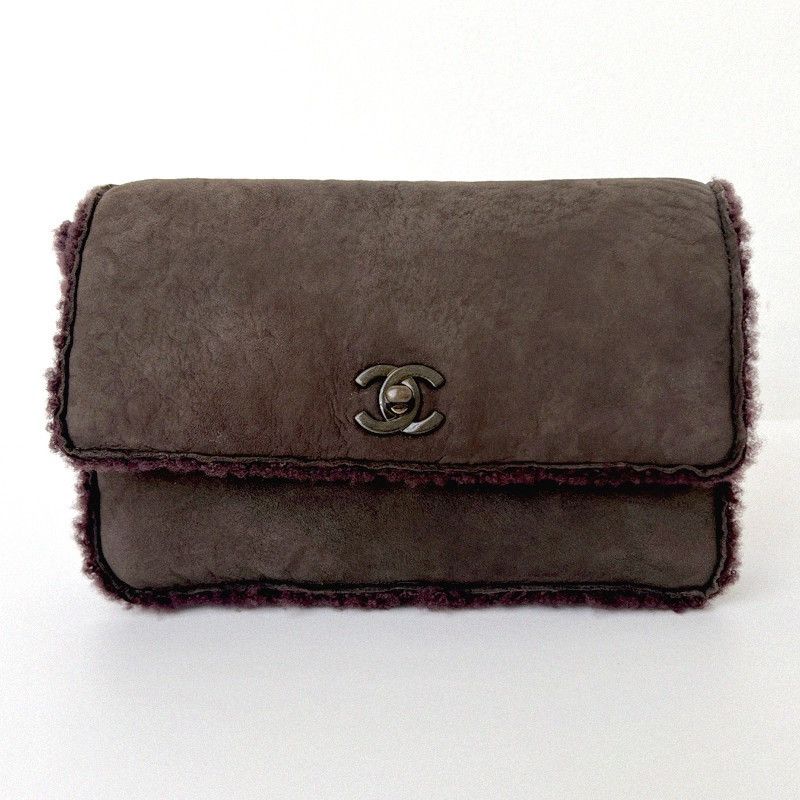 Chanel Chanel Vintage Mustang Wool Clutch Bag Size ONE SIZE - 2 Thumbnail