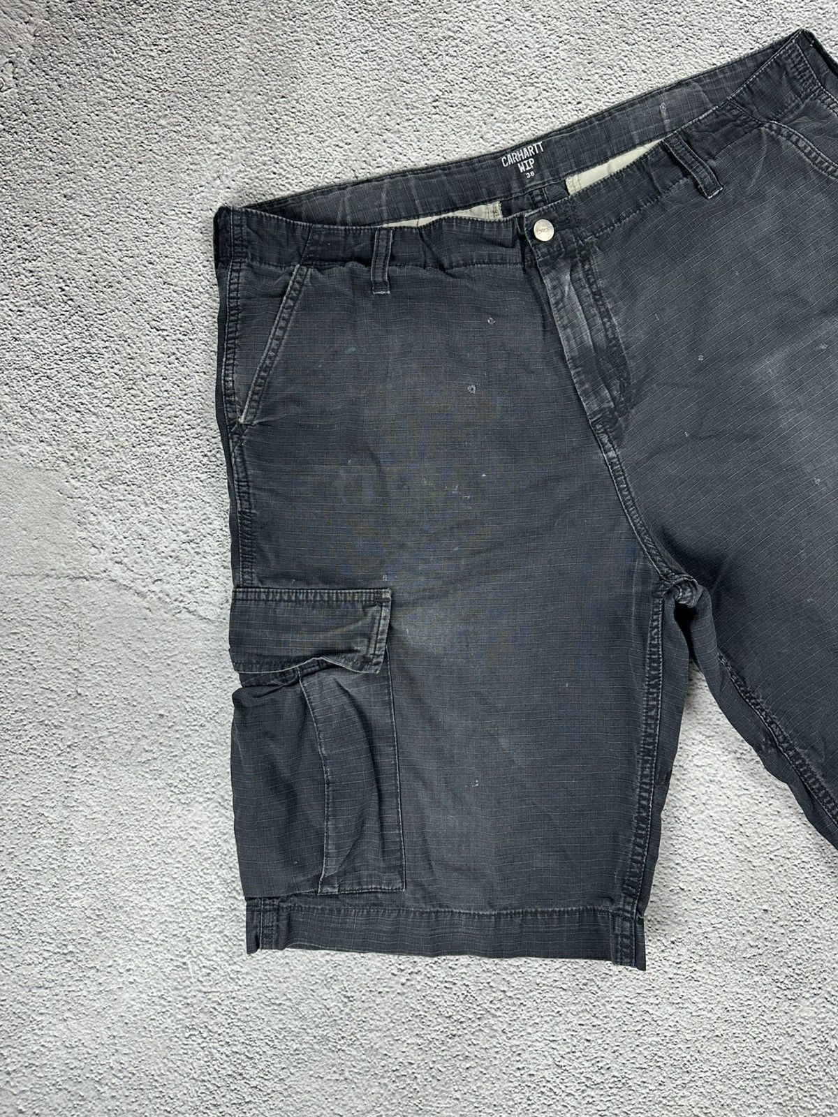 Carhartt Wip Vintage Carhartt Wip Regular Cargo Short Baggy Distressed Size US 38 / EU 54 - 3 Thumbnail