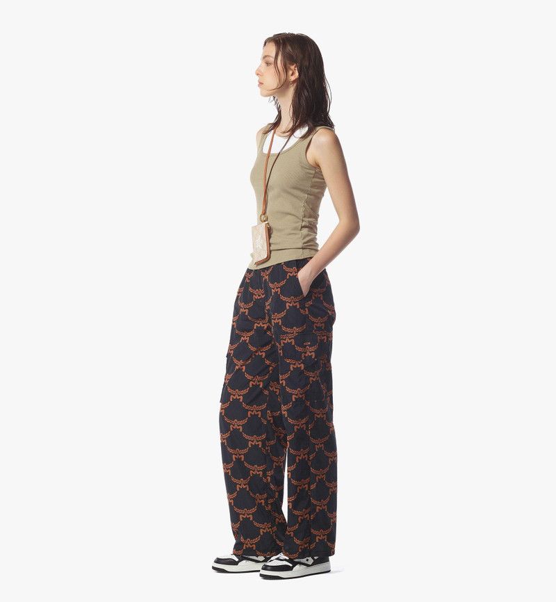 MCM o1mt1gz0126 Lauretos Monogram Pants in Black/Orange Size 28" / US 6 / IT 42 - 4 Thumbnail
