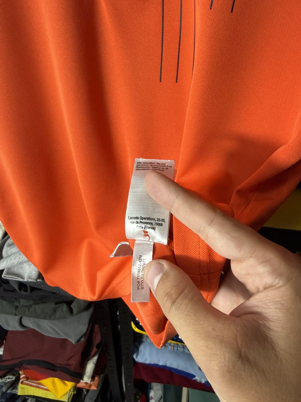Lacoste Lacoste Sport Novak Djokovic Tennis Polo Shirt Orange Size M Size US M / EU 48-50 / 2 - 10 Thumbnail