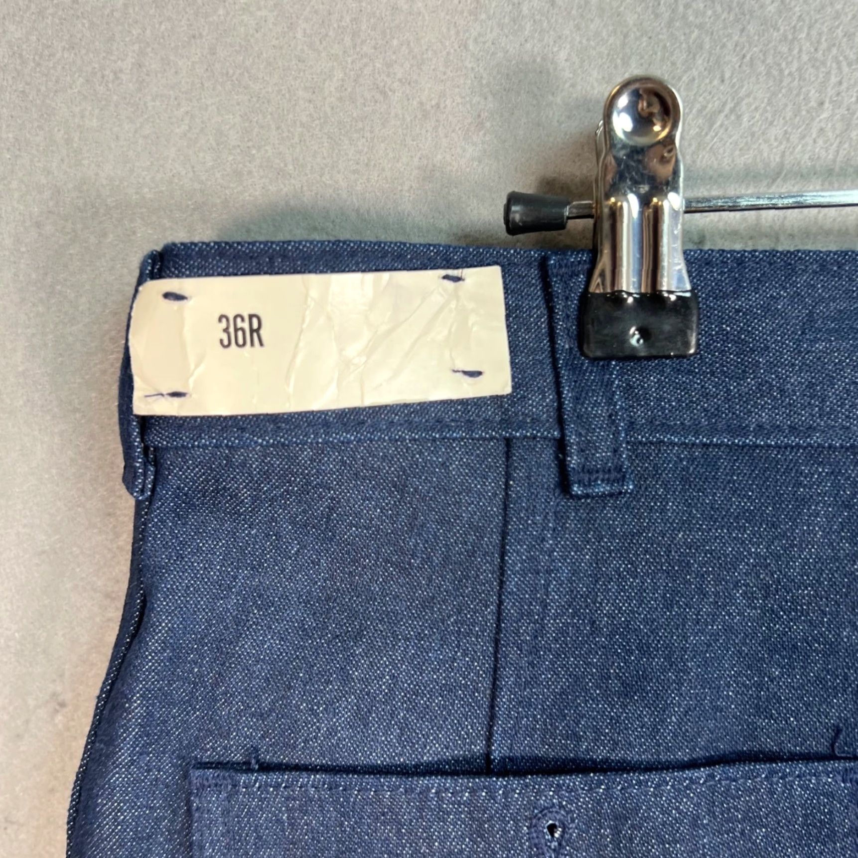 Vintage VINTAGE US Navy Mens 36R Seafarer Denim Utility Flare Leg Trousers NEW! Pants Mens 36R Blue Cotton Blend Flared Denim Dress Pants 28in Inseam Size US 36 / EU 52 - 3 Thumbnail
